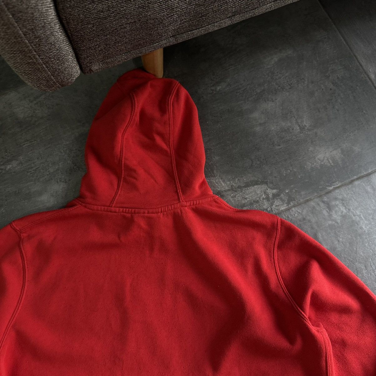 Nike × Vintage Vintage Nike Hoodie Big Logo Centre Logo Distressed Y2K 00s Size US L / EU 52-54 / 3 - 9 Thumbnail