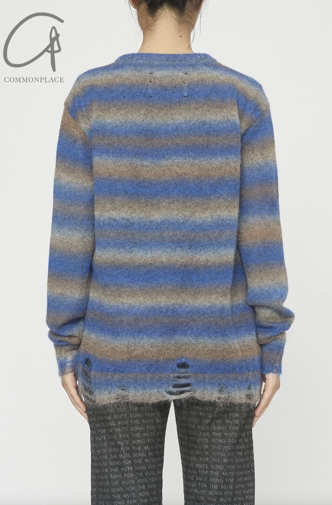 Song For The Mute SFTM, Song for the Mute destroyed oversized knit 2 Size US M / EU 48-50 / 2 - 2 Thumbnail