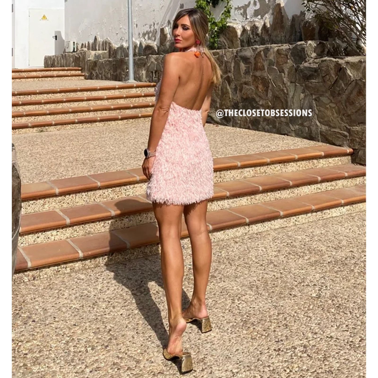 Zara ZARA BLOGGER FAVE! SPECIAL ED! Open Back Short Dress NWT Size L / US 10 / IT 46 - 20 Thumbnail