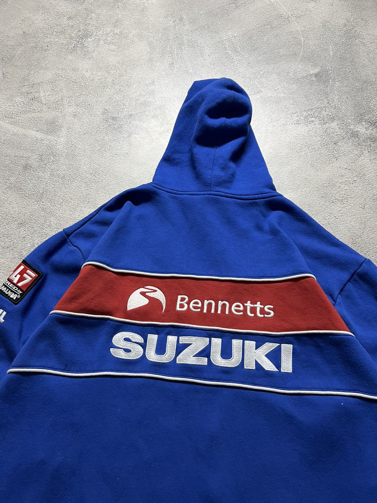 Vintage Vintage Y2k Suzuki GSX 💙 Racing Zip Hoodie 00’s Size US XXL / EU 58 / 5 - 14 Thumbnail