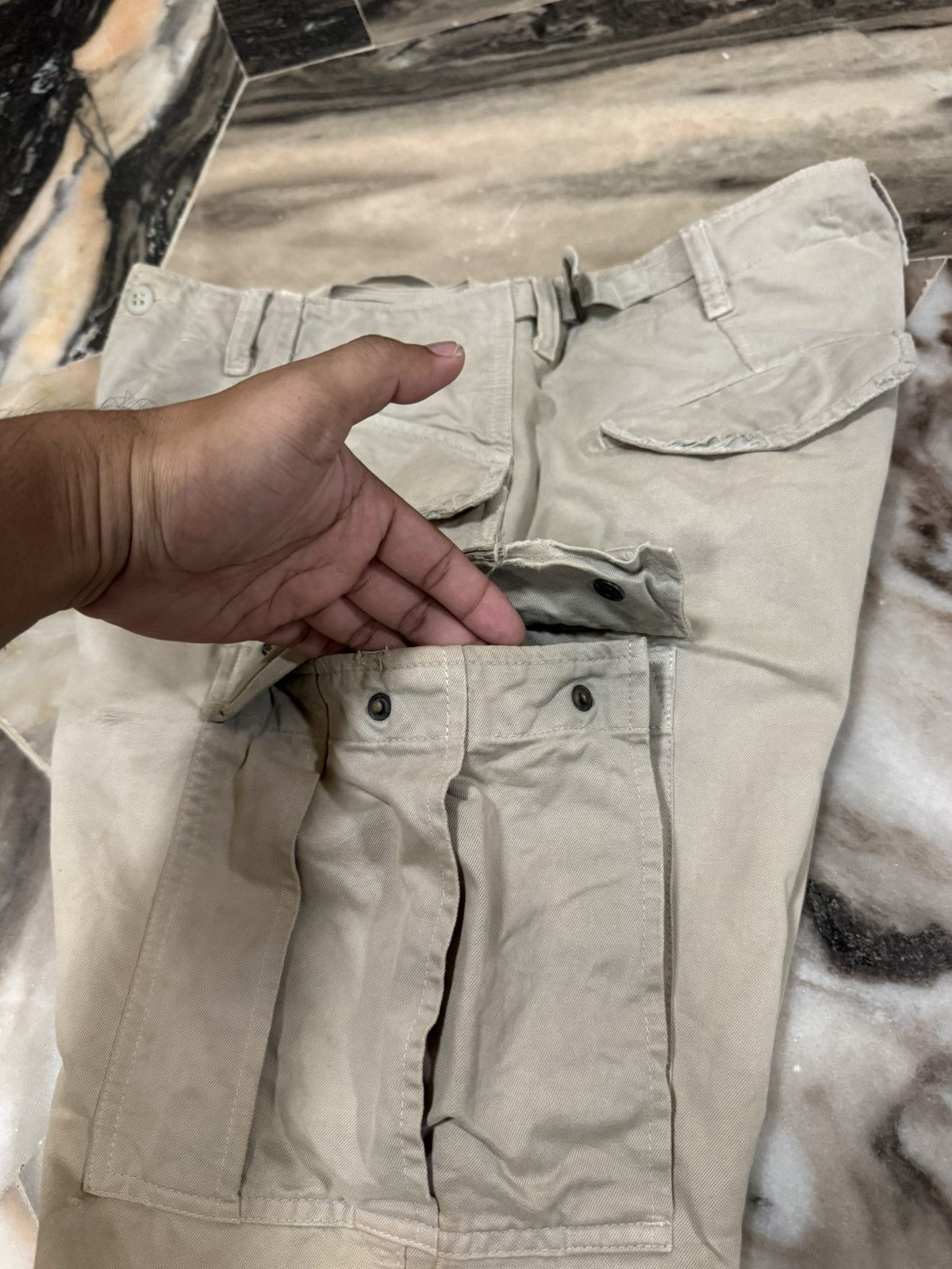 Mason's Vintage 60s Masons Medical Battalion Pure Cargo Pants Size US 32 / EU 48 - 14 Thumbnail