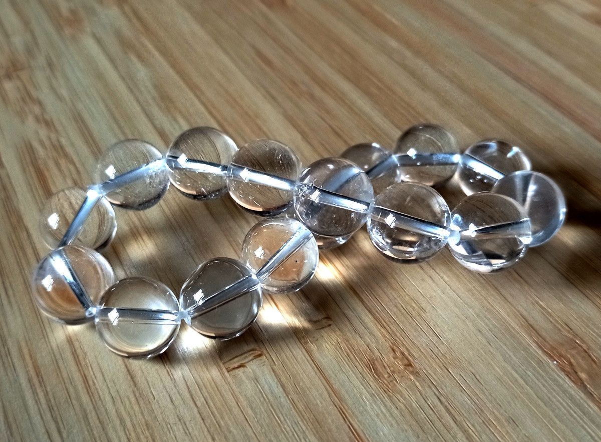 Designer × Japanese Brand × Vintage Punk Shine Clear Transparent Crystal Oversize Bracelet Size ONE SIZE - 3 Thumbnail