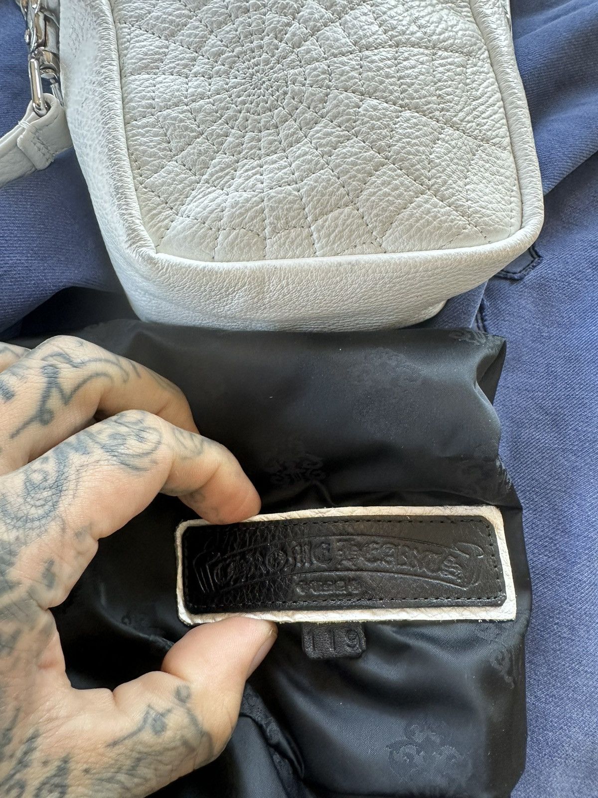 Chrome Hearts Chrome Hearts SPIDER WEB LEATHER Cross Body Travel Bag NEW Size ONE SIZE - 12 Thumbnail
