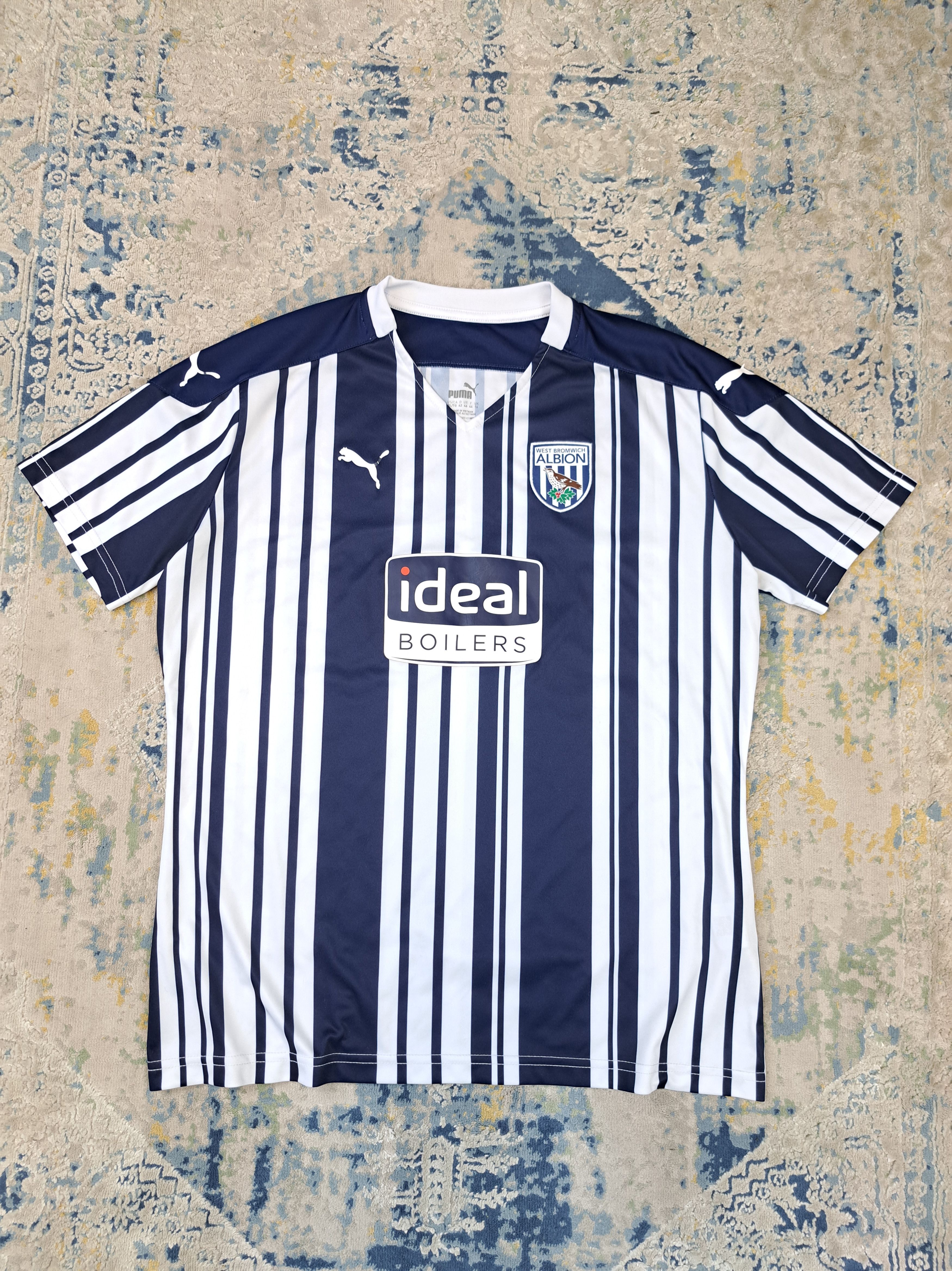 Puma West Bromwich Albion WBA 2020 / 21 Home Kit Soccer Jersey Size US XL / EU 56 / 4 - 1 Thumbnail