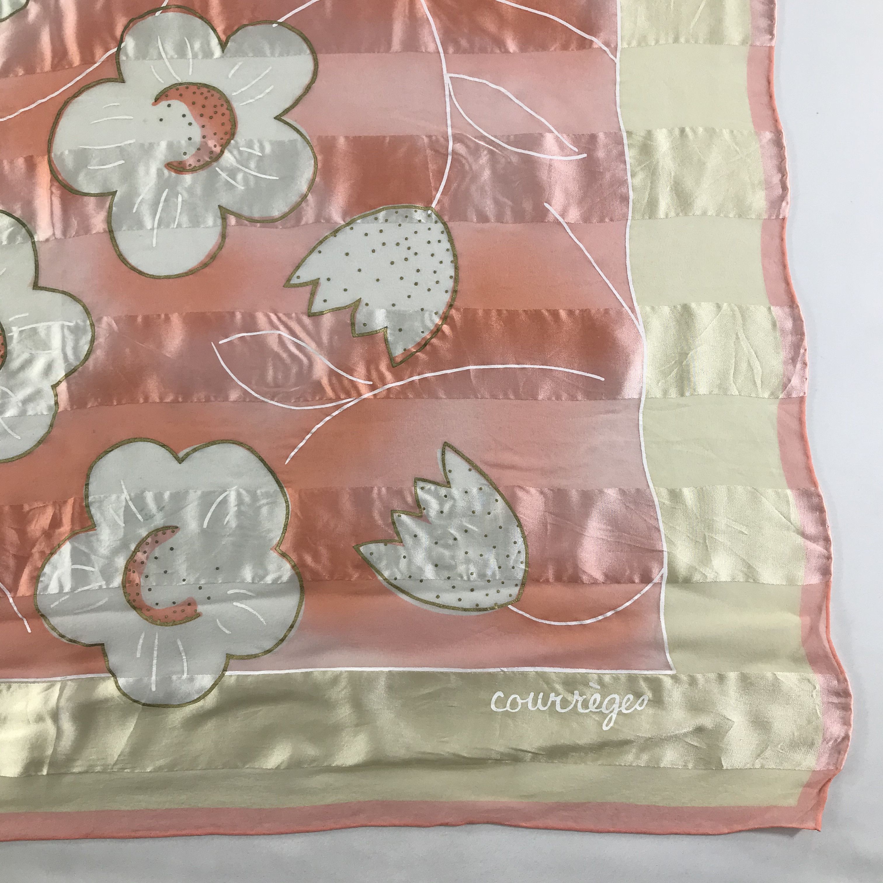 Courreges Vintage Courreges Homme Silk Scarf Size ONE SIZE - 4 Thumbnail