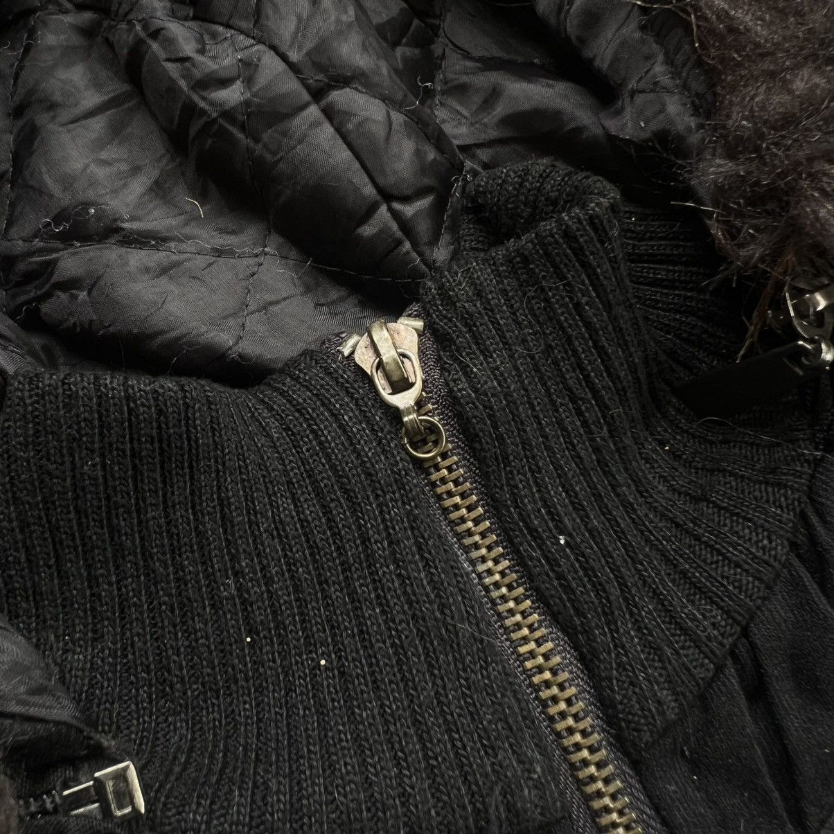 14th Addiction 2000s Lady Lamar 14th Style Fur Hooded Quilted Jacket Size US S / EU 44-46 / 1 - 4 Thumbnail