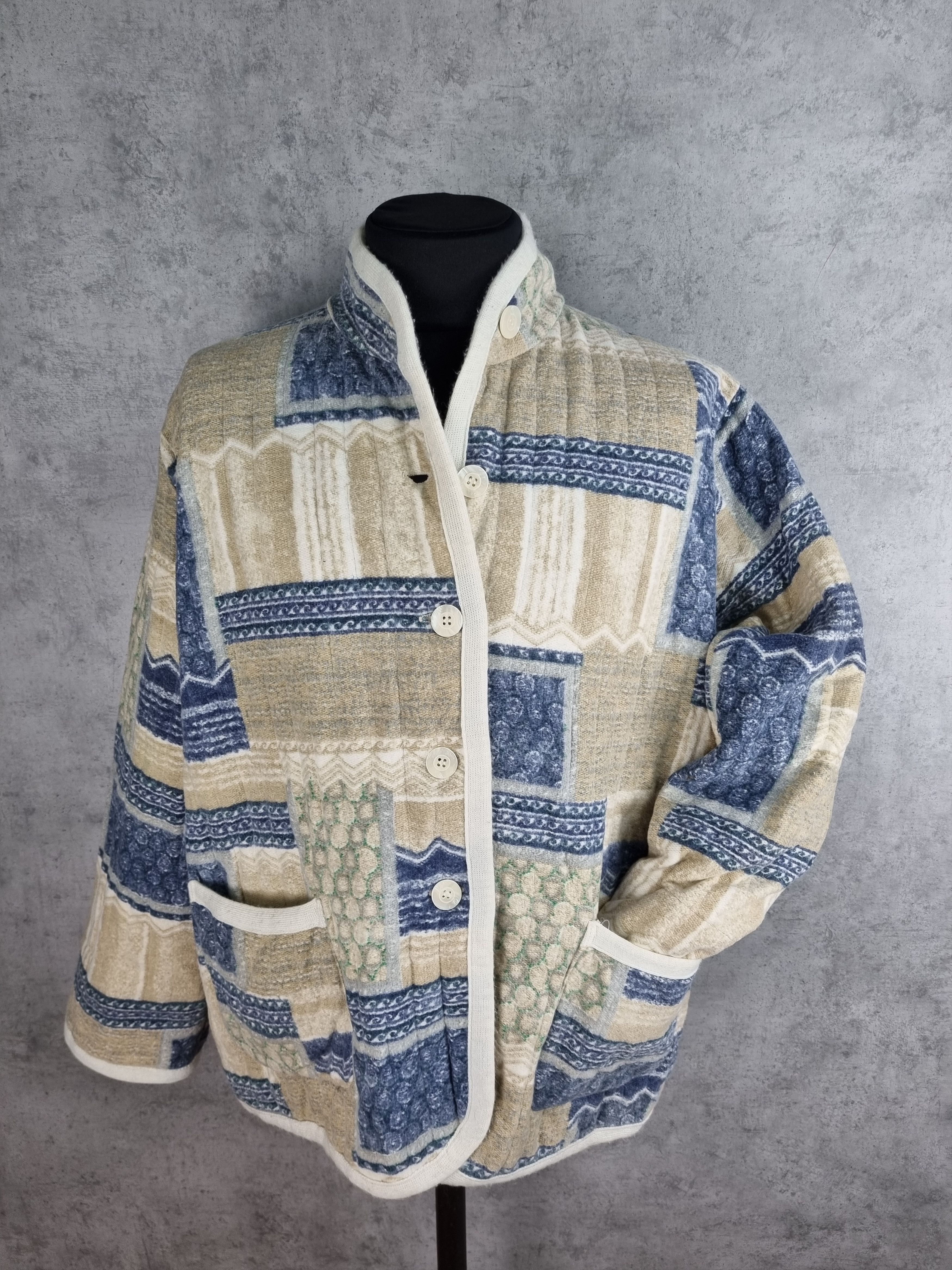 Japanese Brand × Vintage Vintage KIMONO Quilted Jacket Patchwork KAPITAL style Size US L / EU 52-54 / 3 - 8 Thumbnail