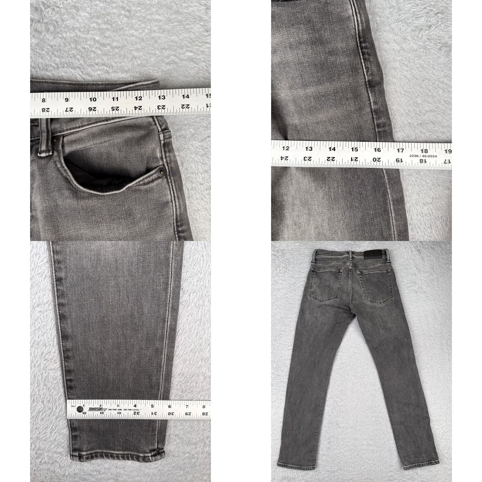 Gap Gap Jeans Women Jeans Slim Straight Leg Denim Gray 28 Cotton Blend 5-Pocket Zipper Button Embroidered Studded Medium Wash 90s Womens Size 28" / US 6 / IT 42 - 9 Thumbnail
