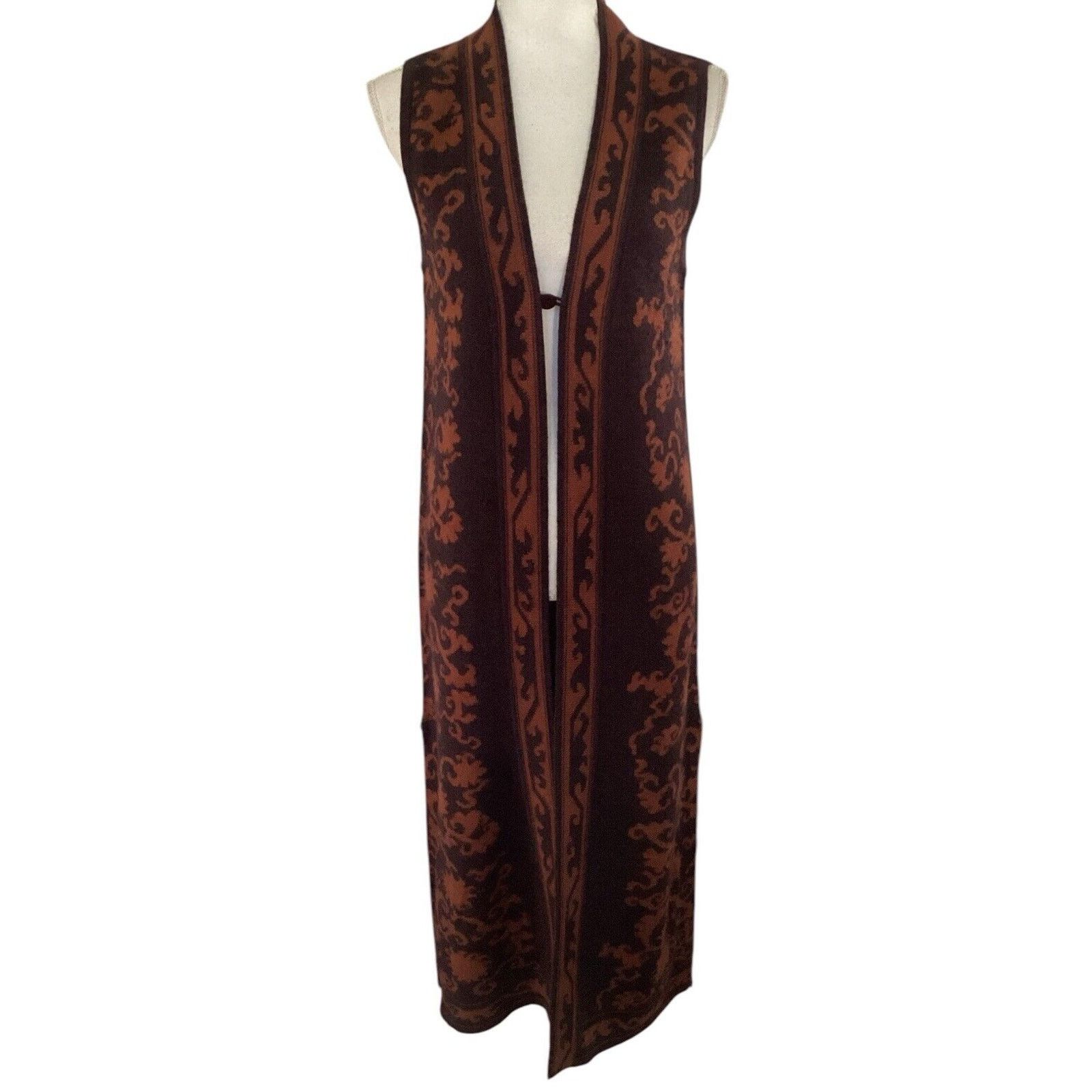 Other Peruvian Connection Baby Alpaca Wool Long Waistcoat Sz S Size S / US 4 / IT 40 - 1 Thumbnail