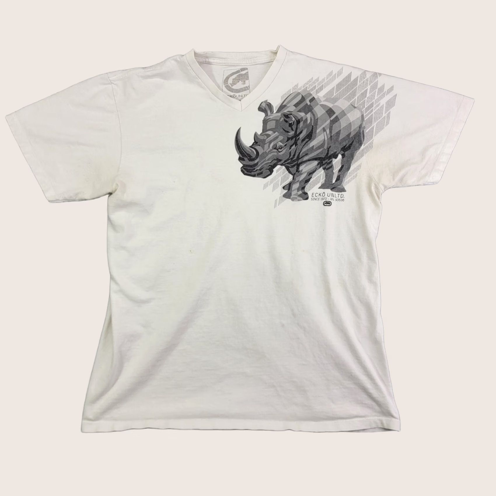 Ecko Unltd. Ecko Unltd Shirt Mens Large Graphic Rhino Graffiti Skater Y2K distressed Shirt Size US L / EU 52-54 / 3 - 1 Thumbnail