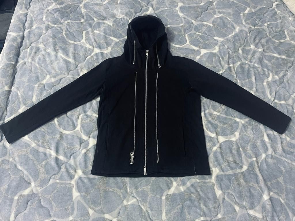image of Ppfm Multiple Zipper Riot Hooded in Black, Men's (Size Large)