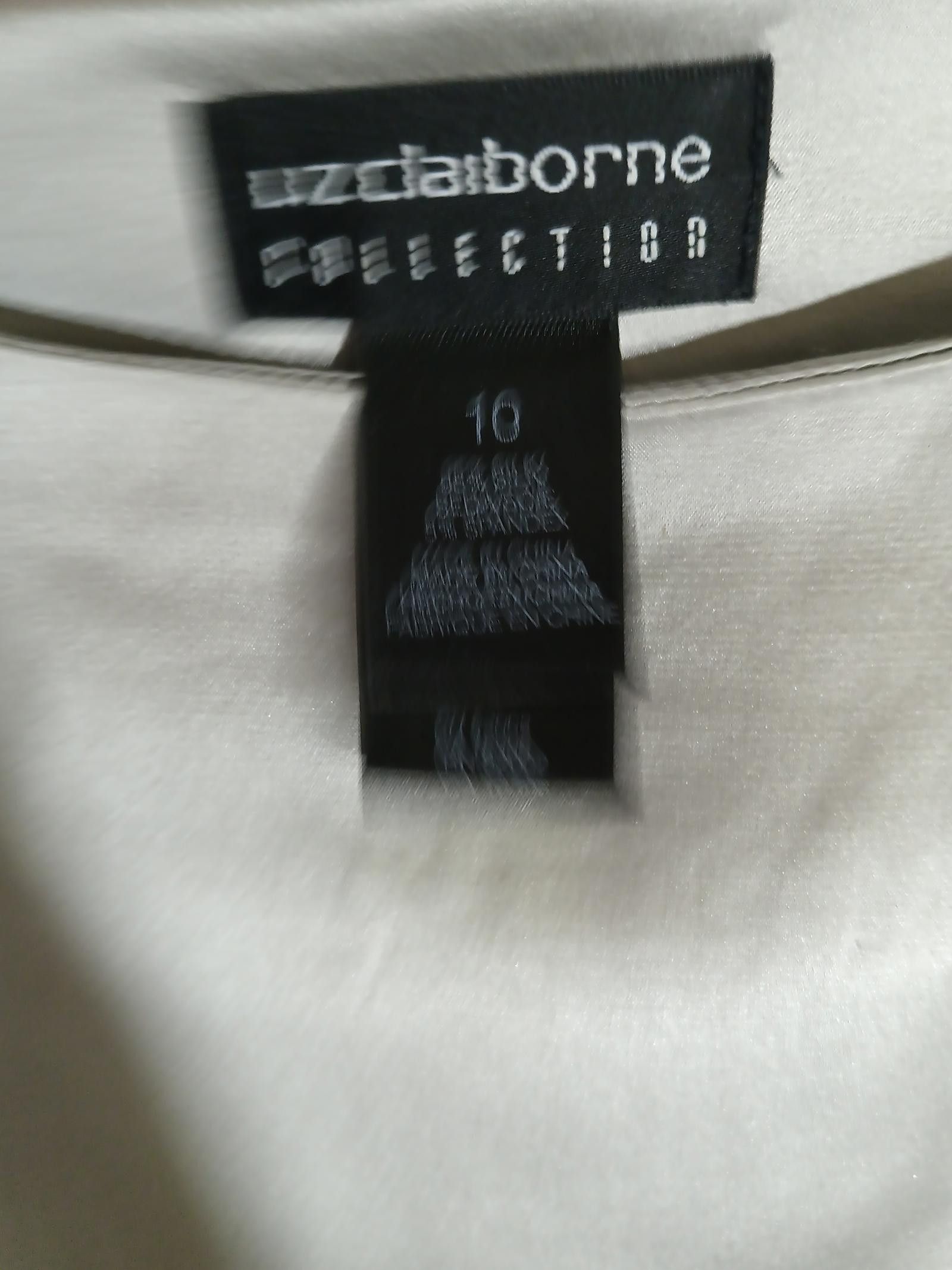 Designer Liz Claiborne Collection Elegant Silk Blouse - Size 10 Size L / US 10 / IT 46 - 4 Thumbnail