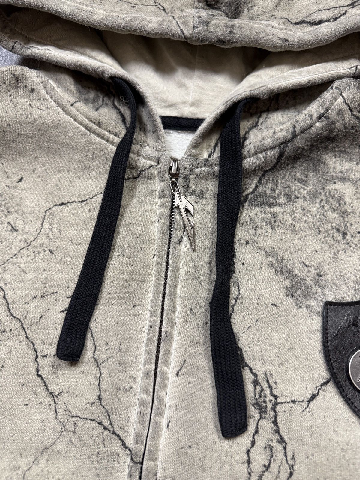Gildan Crazy Y2K Metallica Hoodie Gotic Punk Effected Size US XL / EU 56 / 4 - 7 Thumbnail