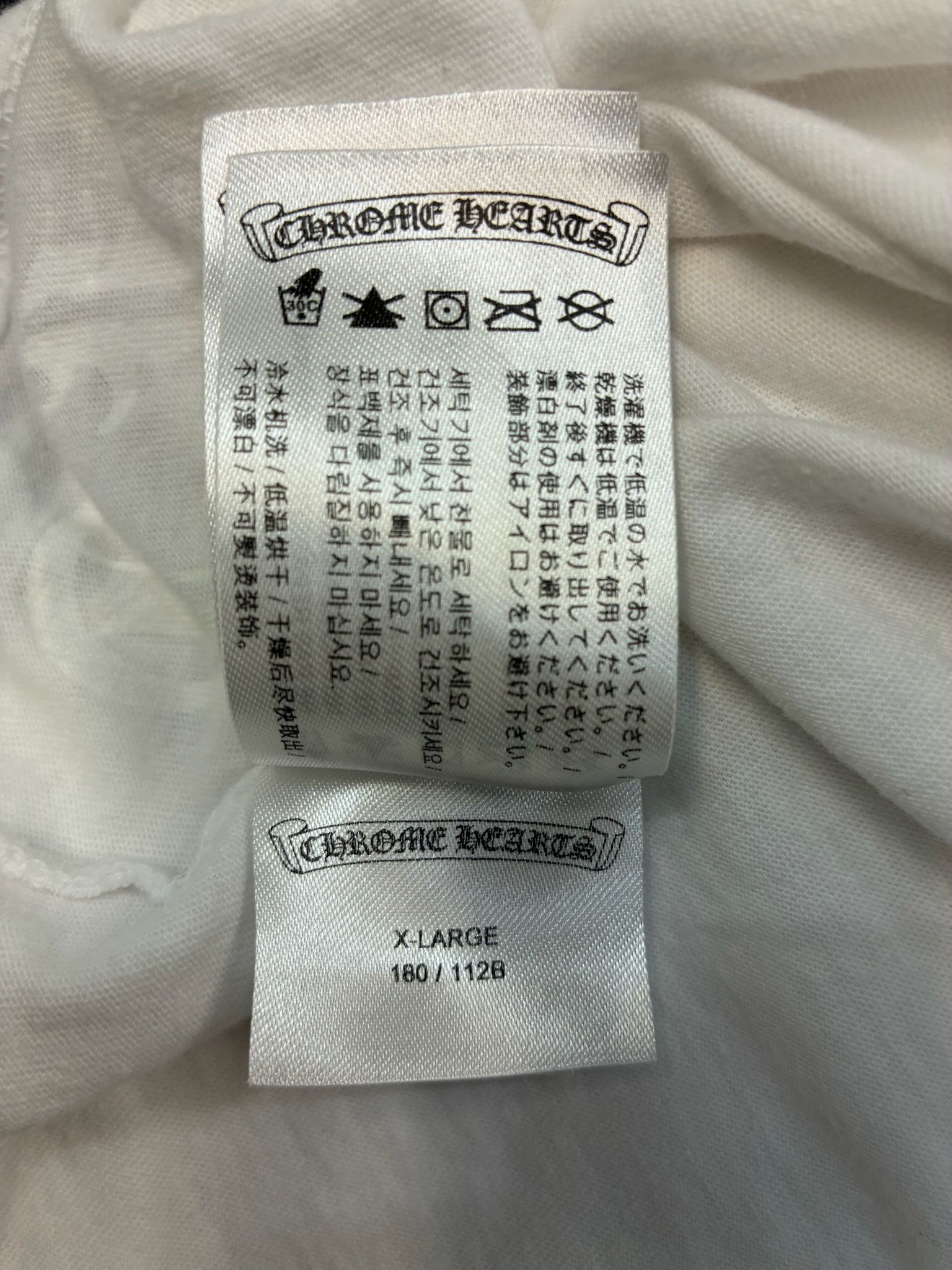Chrome Hearts Chrome Hearts Neck Letters Logo T-Shirt Size US XL / EU 56 / 4 - 10 Thumbnail
