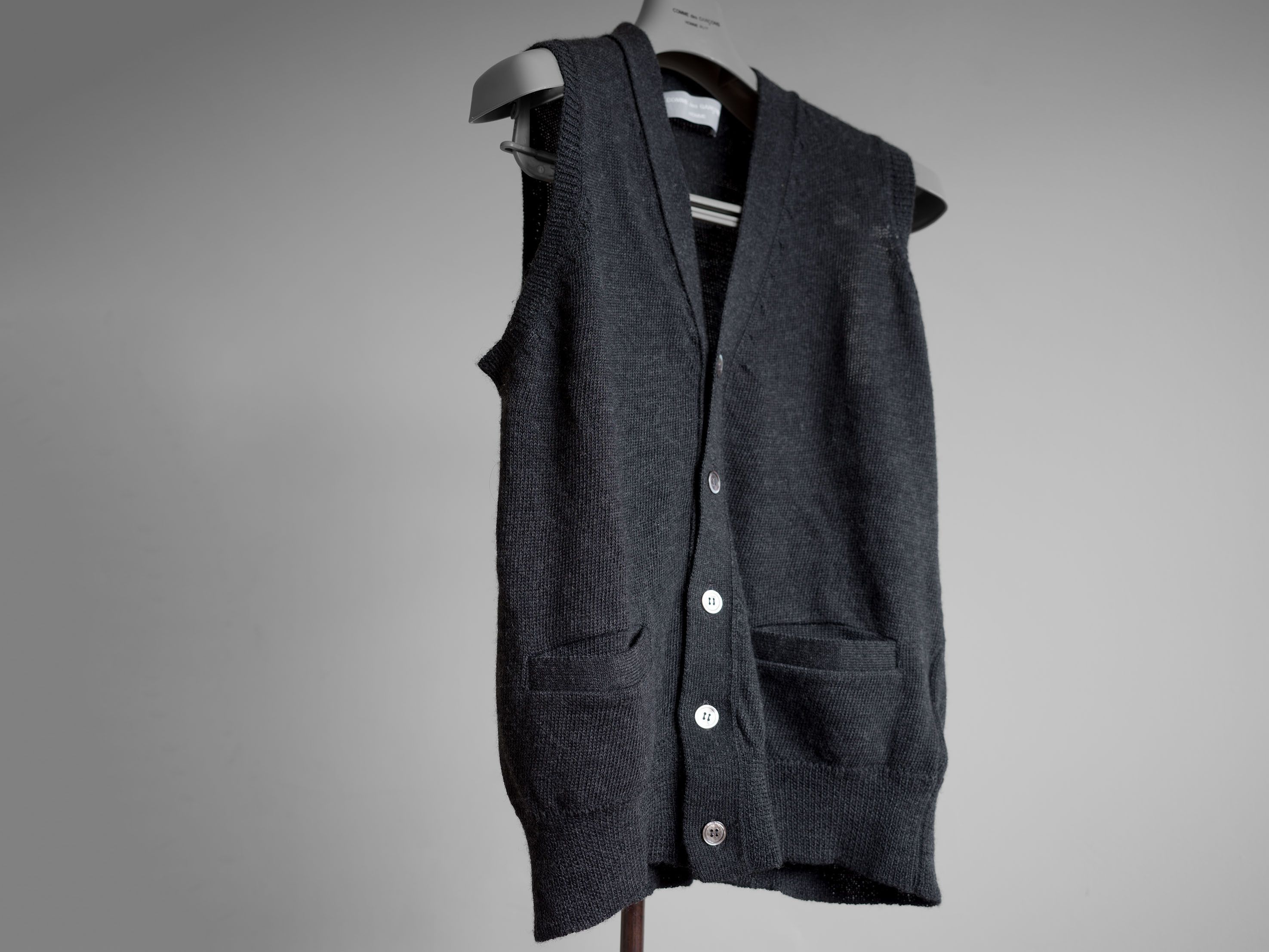 Comme des Garcons Homme AD1998 COMME des GARCONS HOMME KNITTED WOOL VEST Size US M / EU 48-50 / 2 - 4 Thumbnail