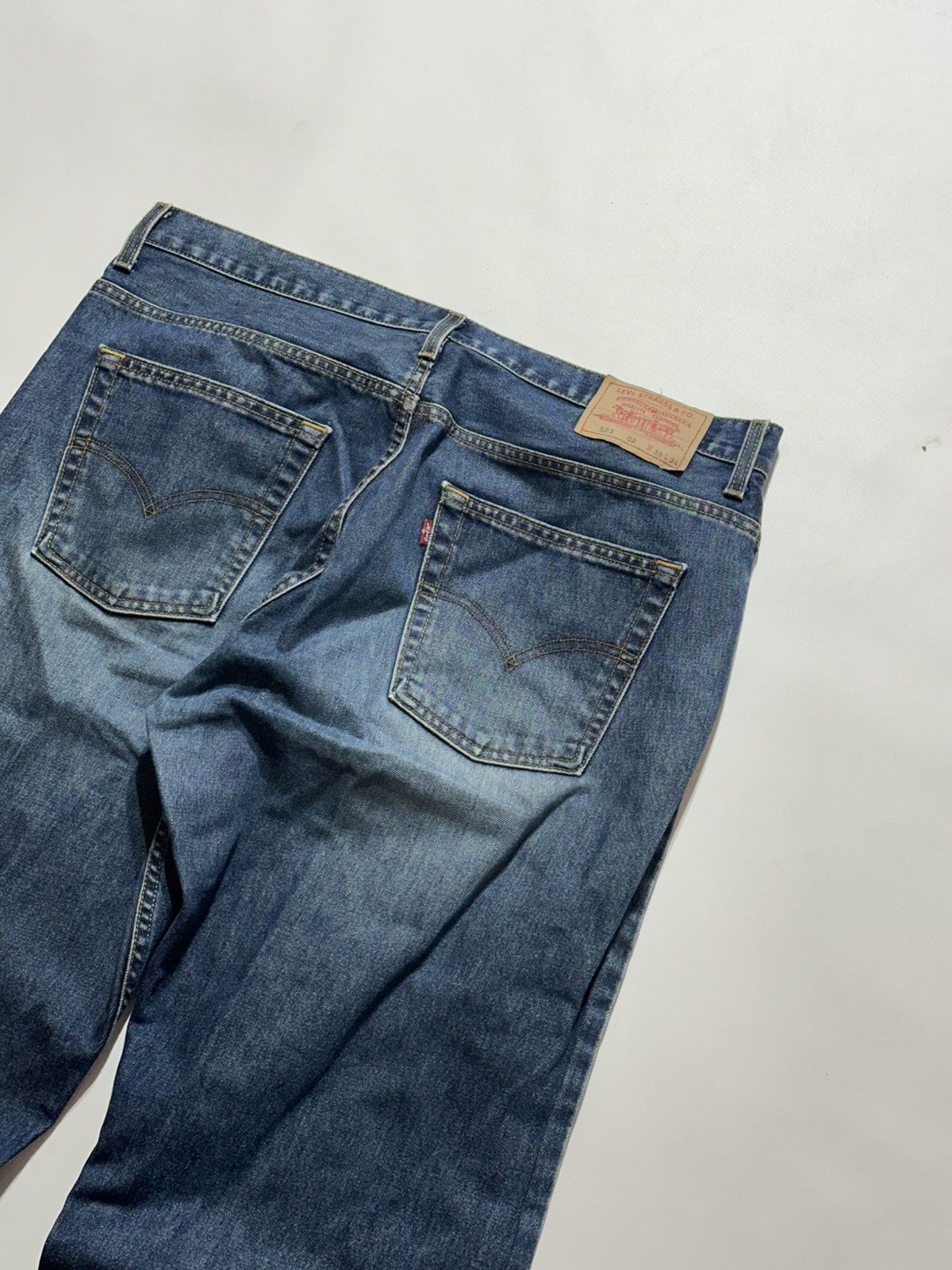 Levi's Levis 523 Vintage Navy Blue Baggy Pants Size US 38 / EU 54 - 6 Thumbnail