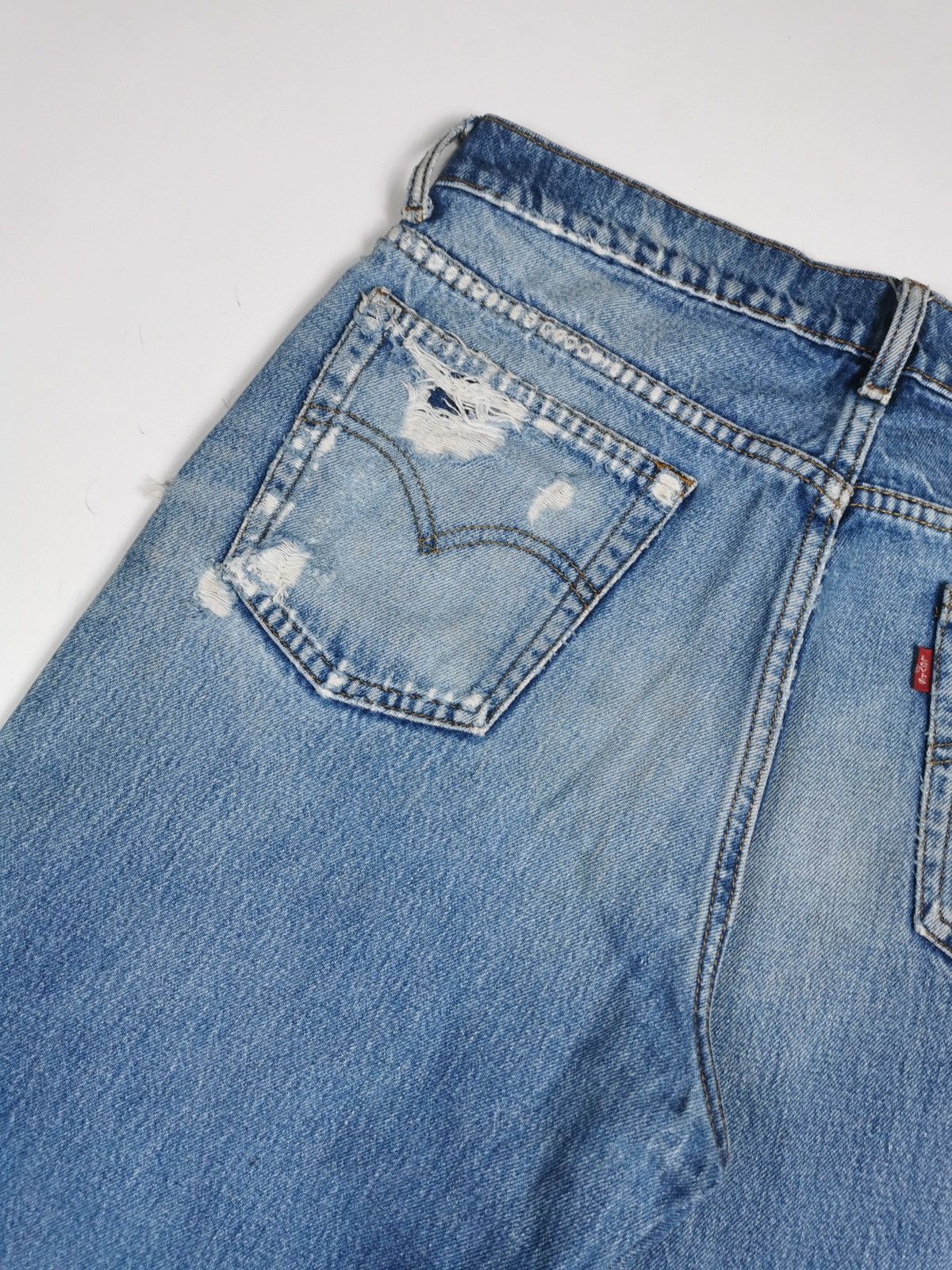 Levi's Distressed Vintage Levis 515 Denim Jeans Size US 33 - 2 Thumbnail