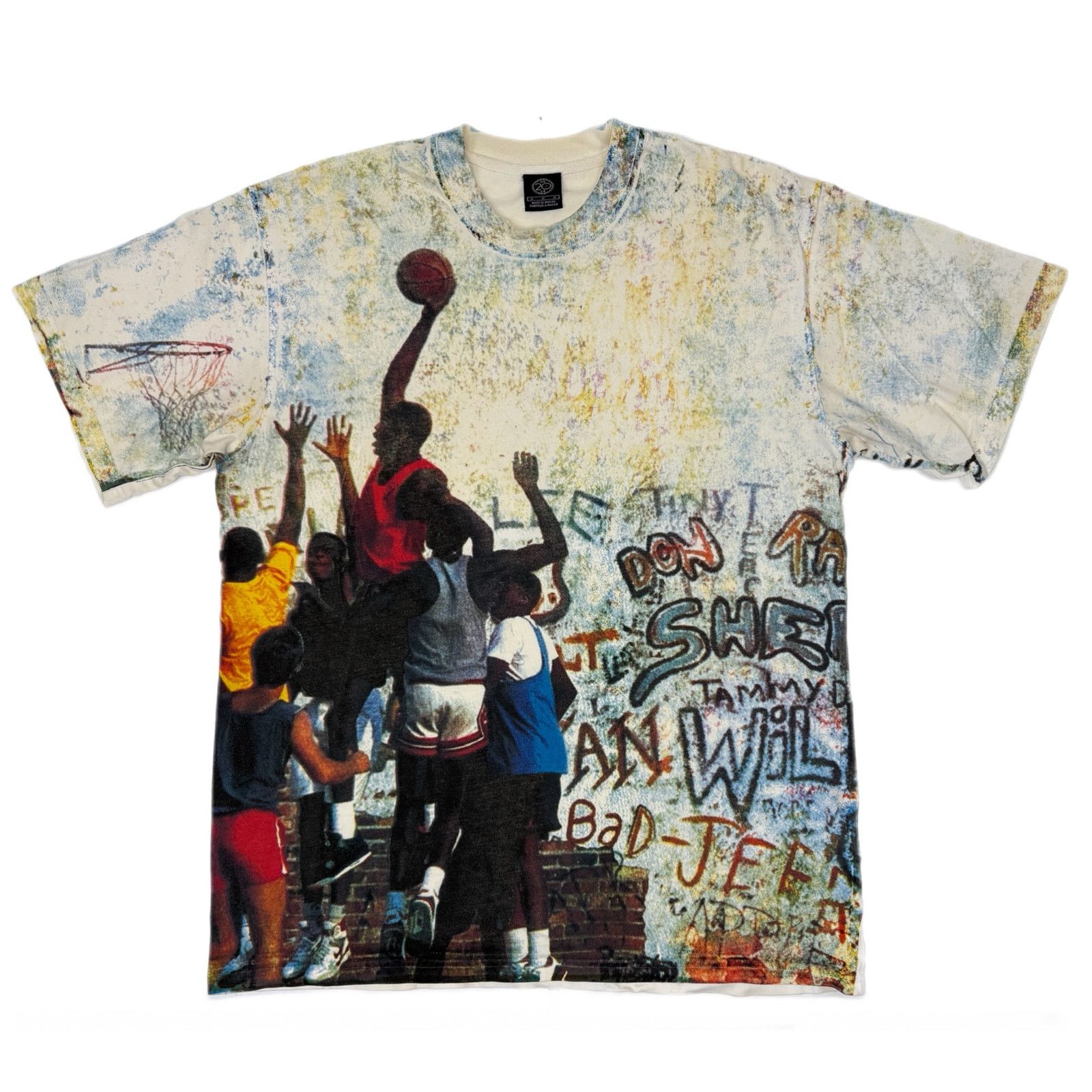 Jordan Brand Vintage Nike Air Jordan Playground AOP 20th Ann Shirt Rare Size US M / EU 48-50 / 2 - 1 Thumbnail