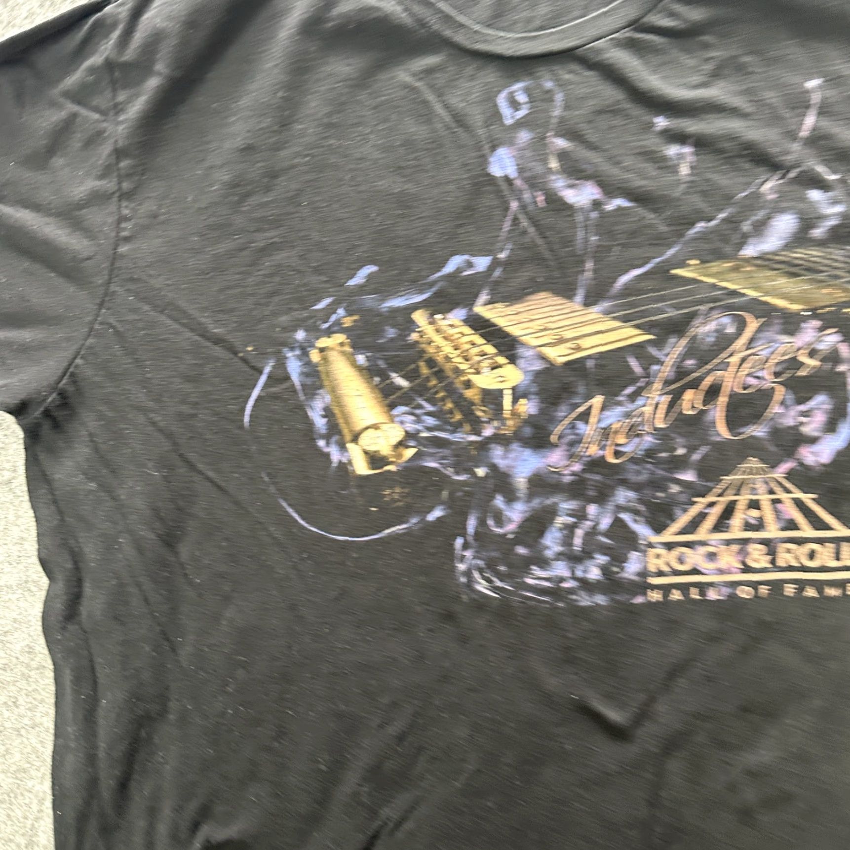 Vintage VINTAGE Rock & Roll Hall of Fame Inductees Shirt Mens 2XL Black Concert Band 90s Mens Size US XXL / EU 58 / 5 - 4 Thumbnail