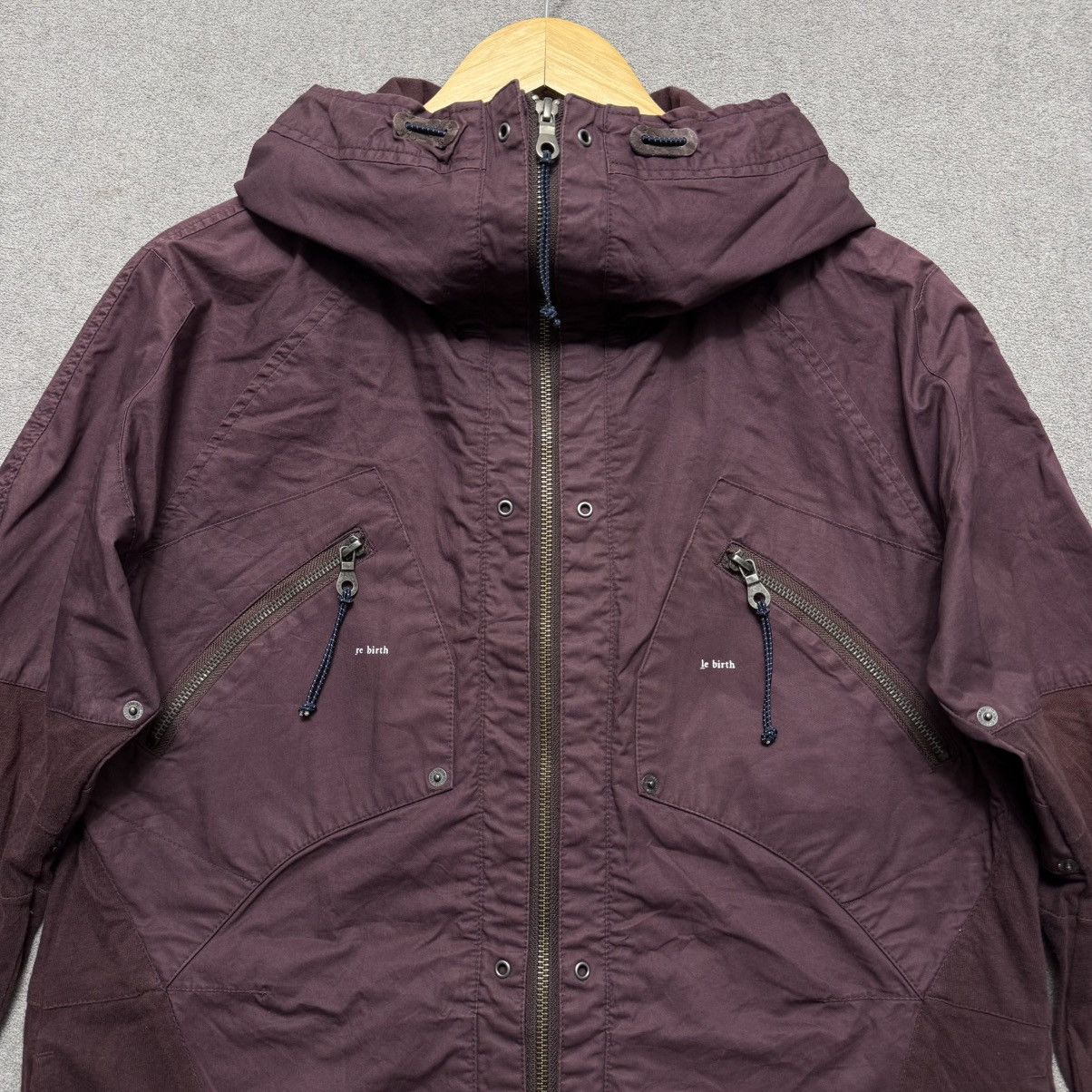 PPFM PPFM re birth Burgundy Hooded Jacket Size US S / EU 44-46 / 1 - 2 Thumbnail