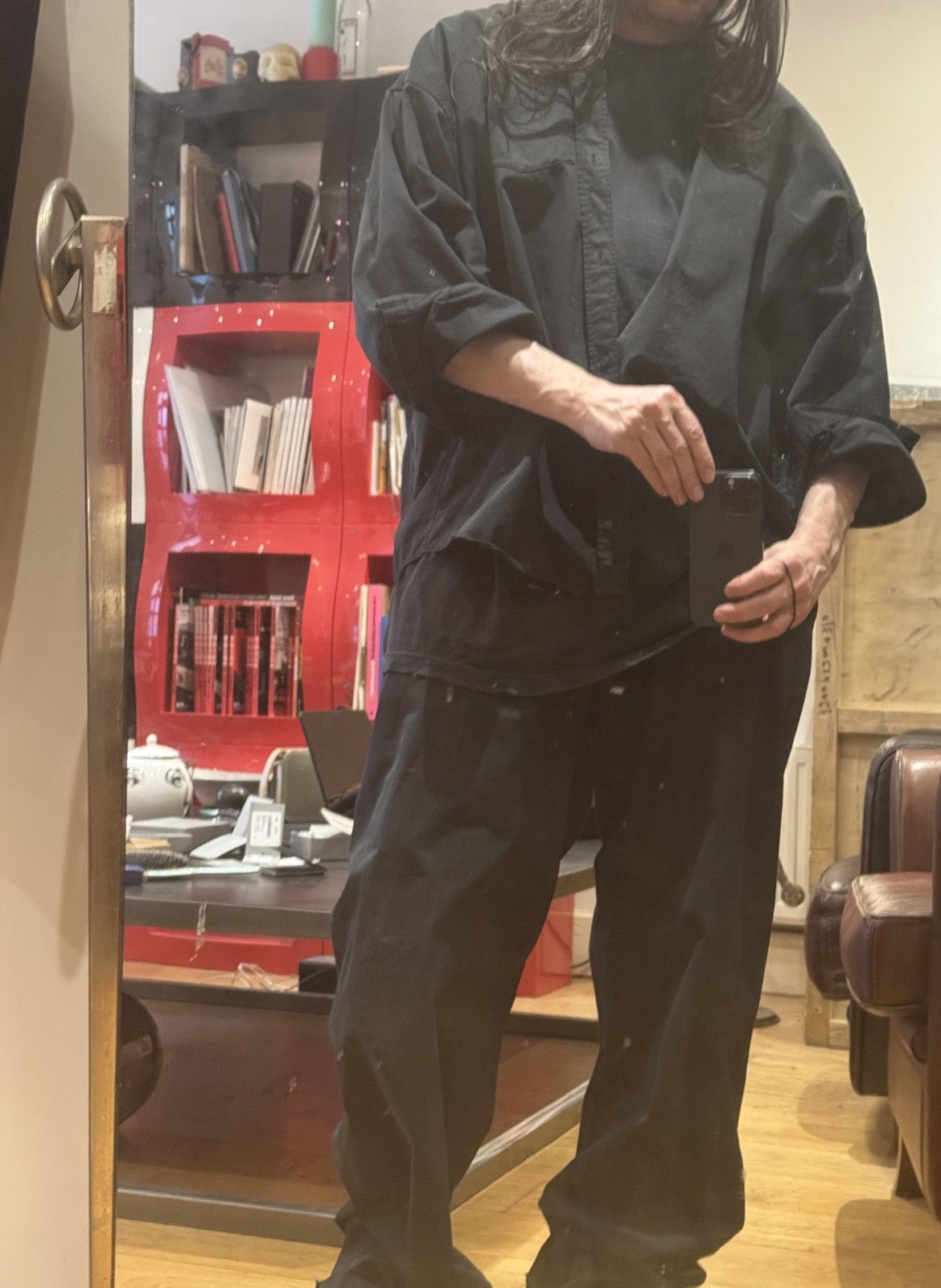 Balenciaga '360 Degree' Winter 022 oversized button down shirt Size US XL / EU 56 / 4 - 19 Thumbnail