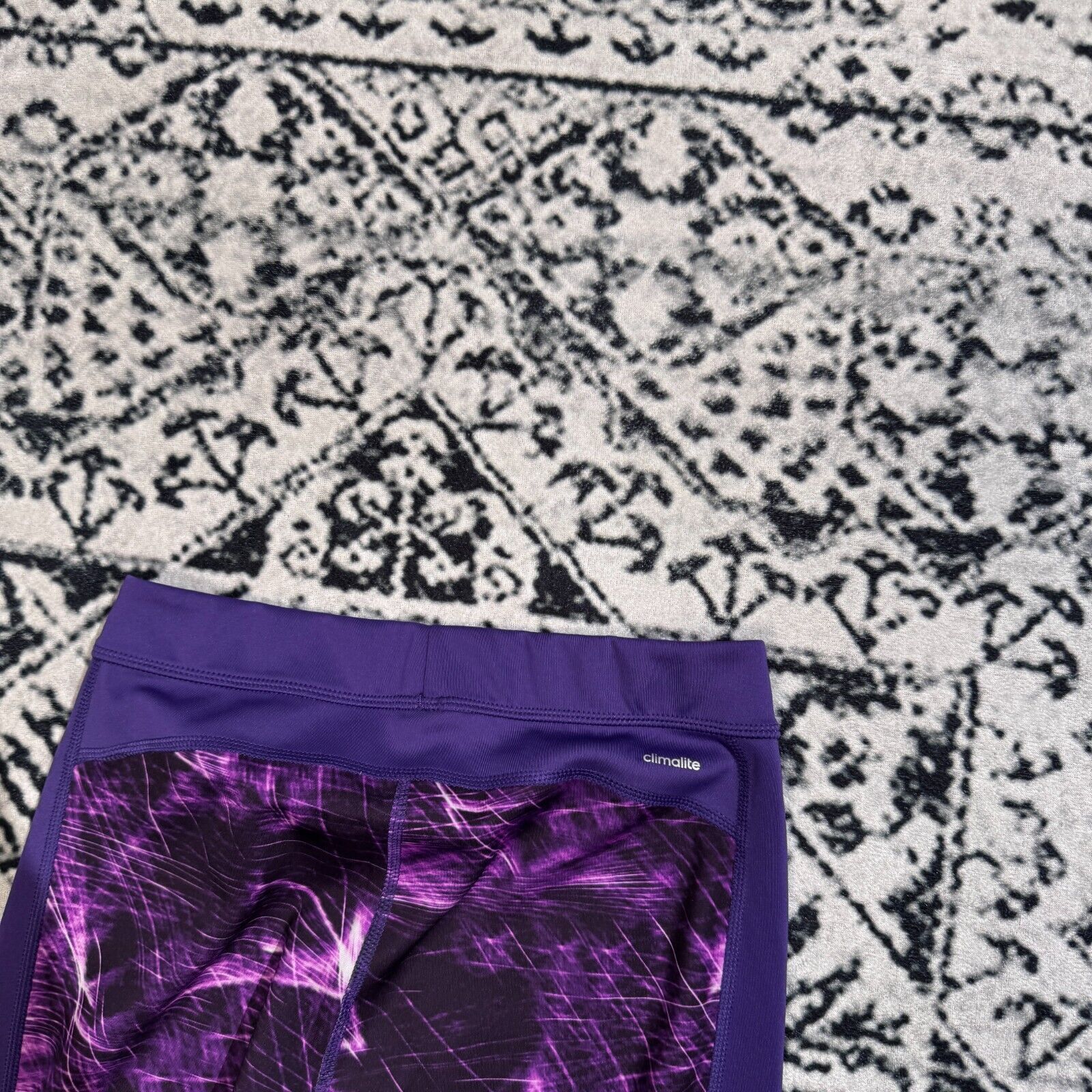 Adidas × Vintage Vintage Adidas Women's Purple Polyester Leggings Size M Y2k Size US 30 / EU 46 - 11 Thumbnail