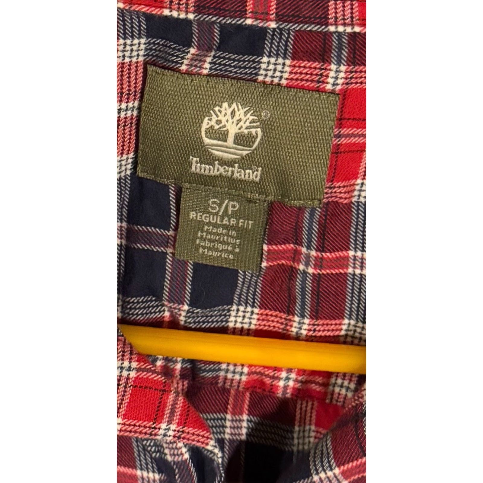 Timberland Timberland Button Up Shirt Mens S Plaid Grunge Streetwear 2010s Red Cotton Flannel Long Sleeve Button-Down Casual Casual Mens Red Plaid Shirt Size US S / EU 44-46 / 1 - 6 Thumbnail