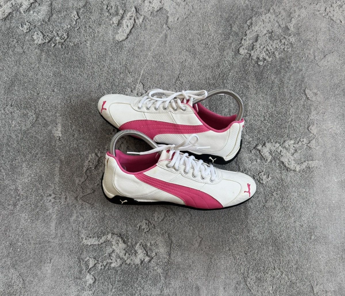 Puma Puma 39/EUR 25cm SpeedCat white & pink sneakers hi top shoes Size US 8.5 / IT 38.5 - 1 Thumbnail