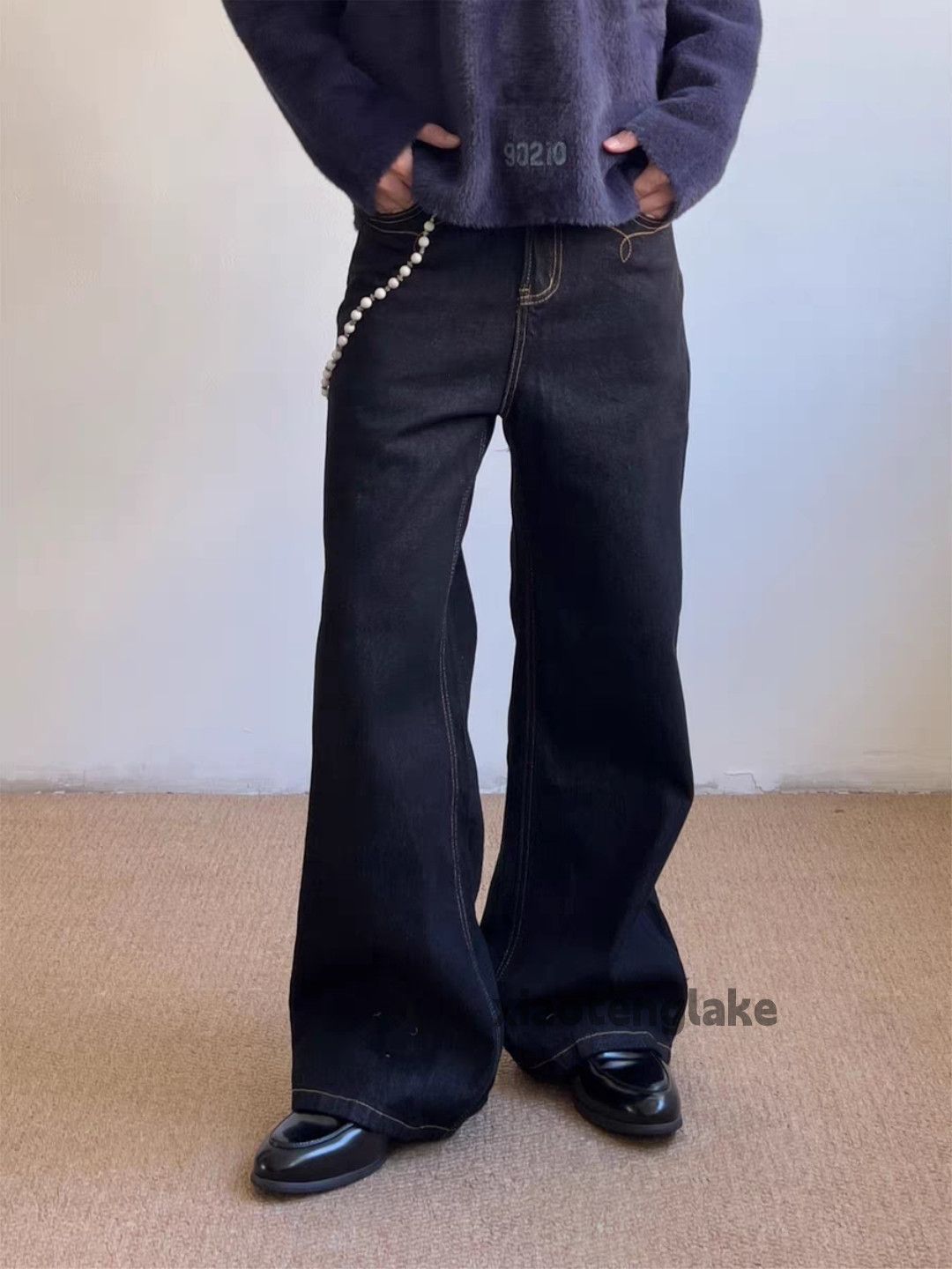 Jean Custom loose baggy skate hiphop yuppie flared jeans Size US 33 - 5 Thumbnail