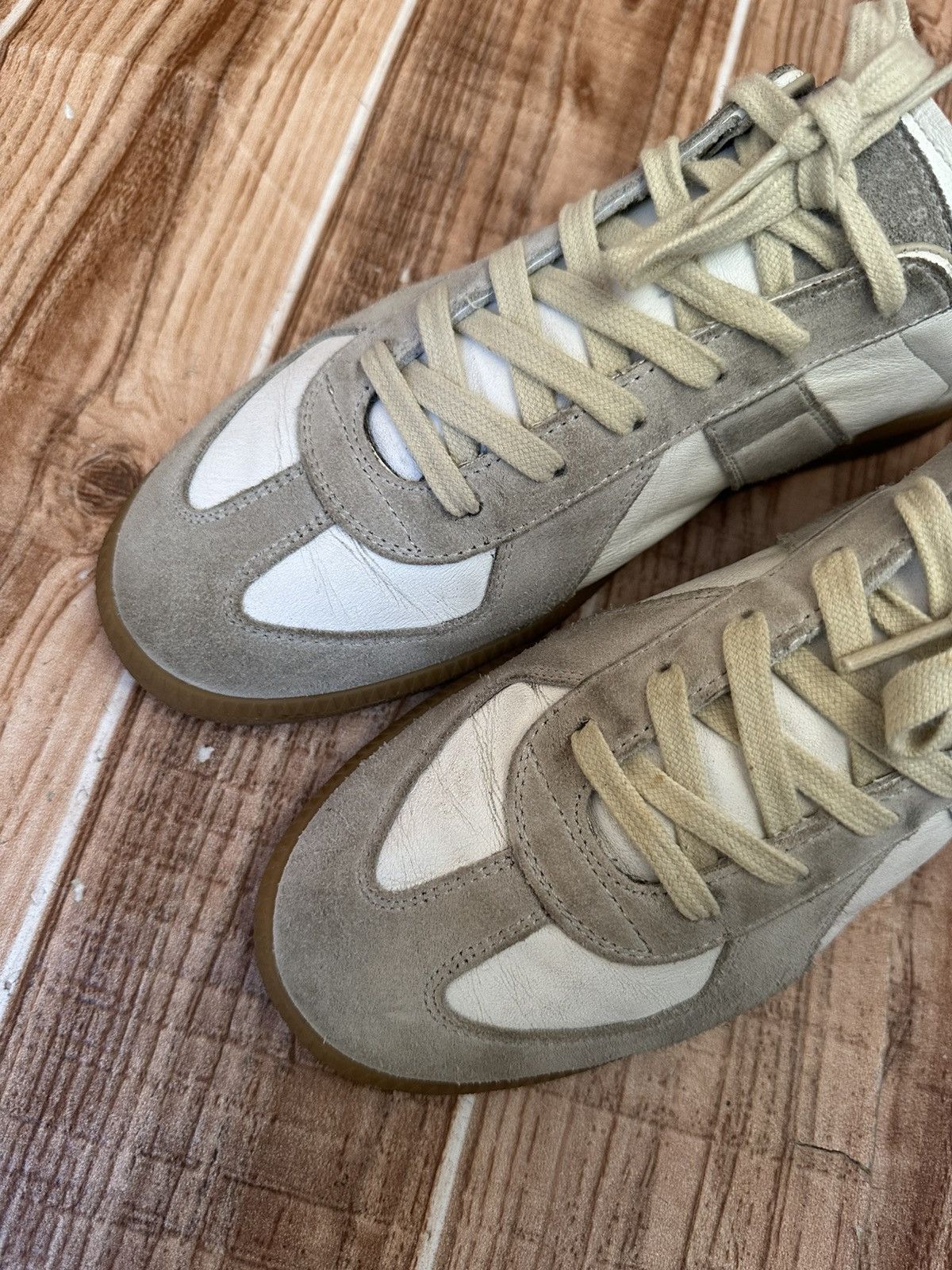 Maison Margiela Maison Margiela Replica GAT Gray/White Low Top Sneakers Size US 7.5 / EU 40-41 - 8 Thumbnail