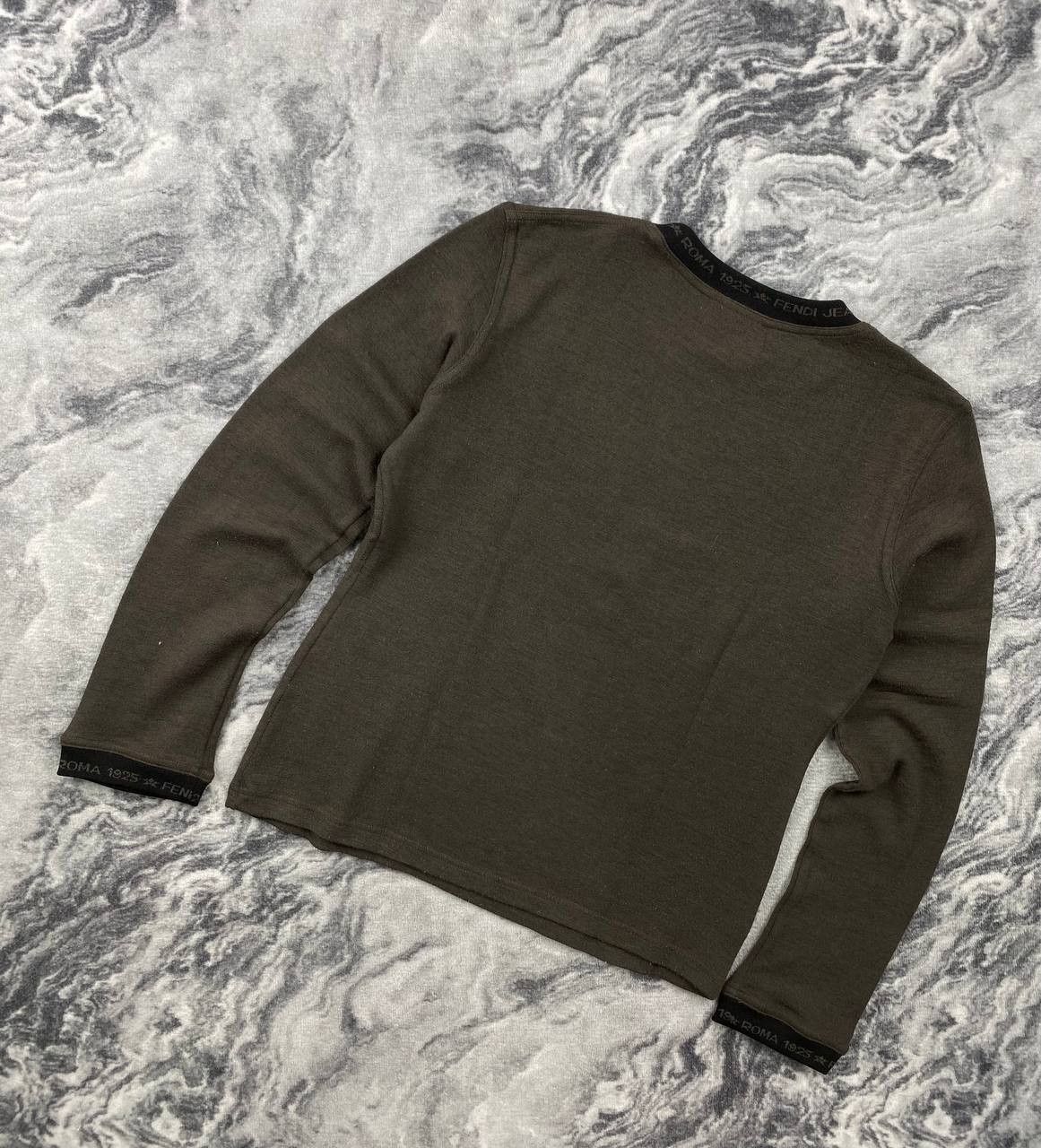 Fendi Fendi Knit Wool Sweater Monogram Logo Men Size 44 Size M / US 6-8 / IT 42-44 - 8 Thumbnail