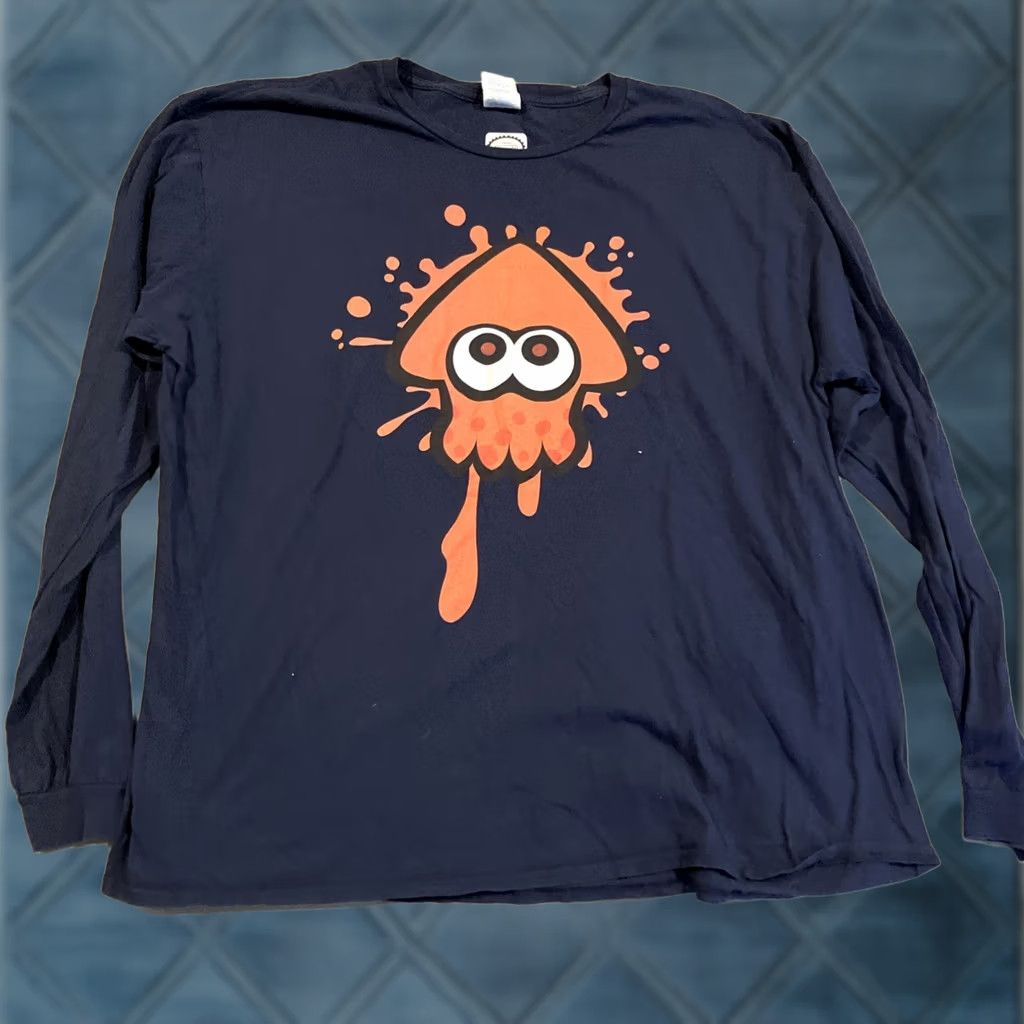 Nintendo Nintendo Splatoon Long Sleeve T Shirt Gildan RARE Official Men's XXL Size US XXL / EU 58 / 5 - 1 Thumbnail