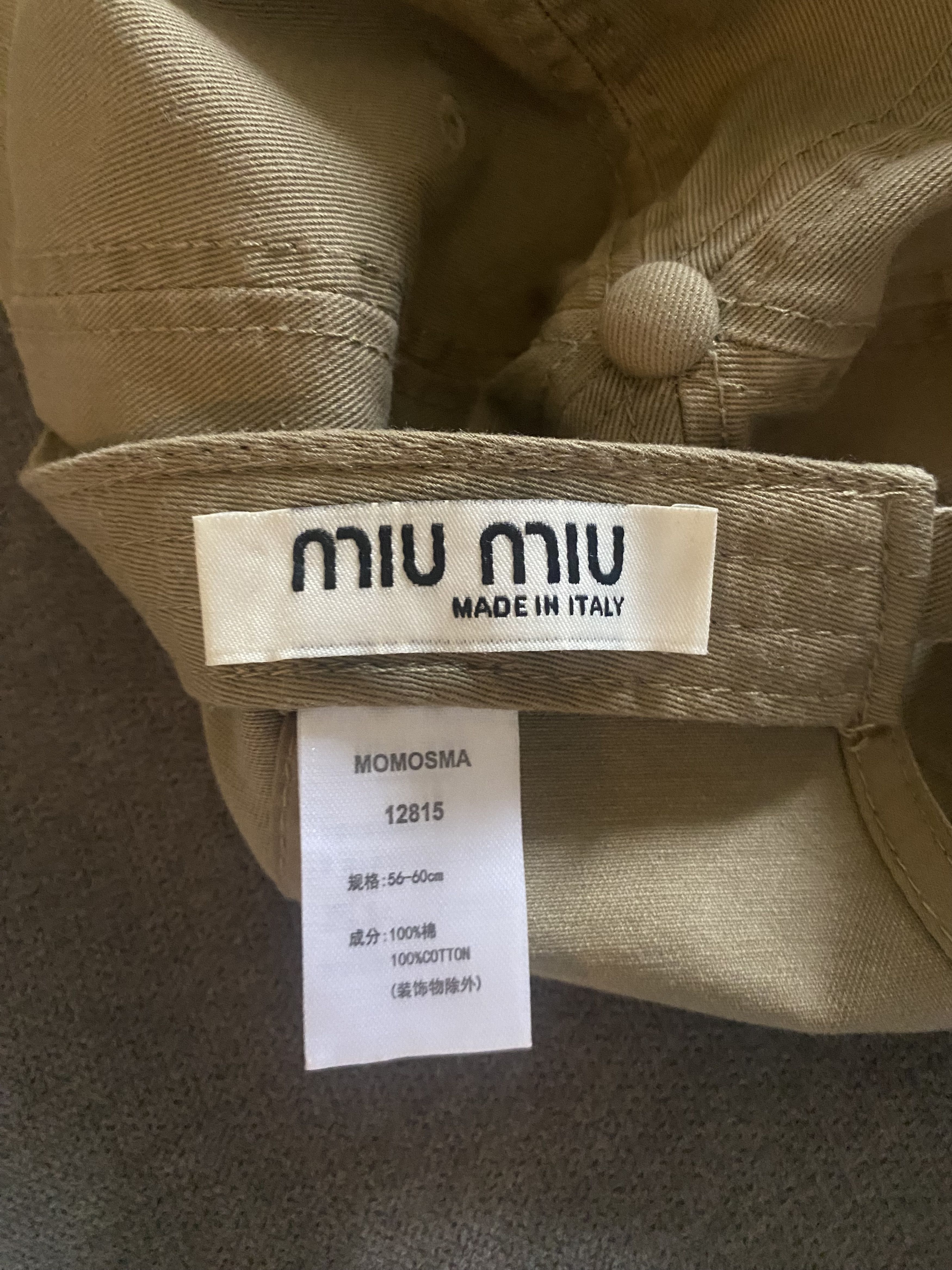 Miu Miu Drill baseball cap Size ONE SIZE - 4 Thumbnail