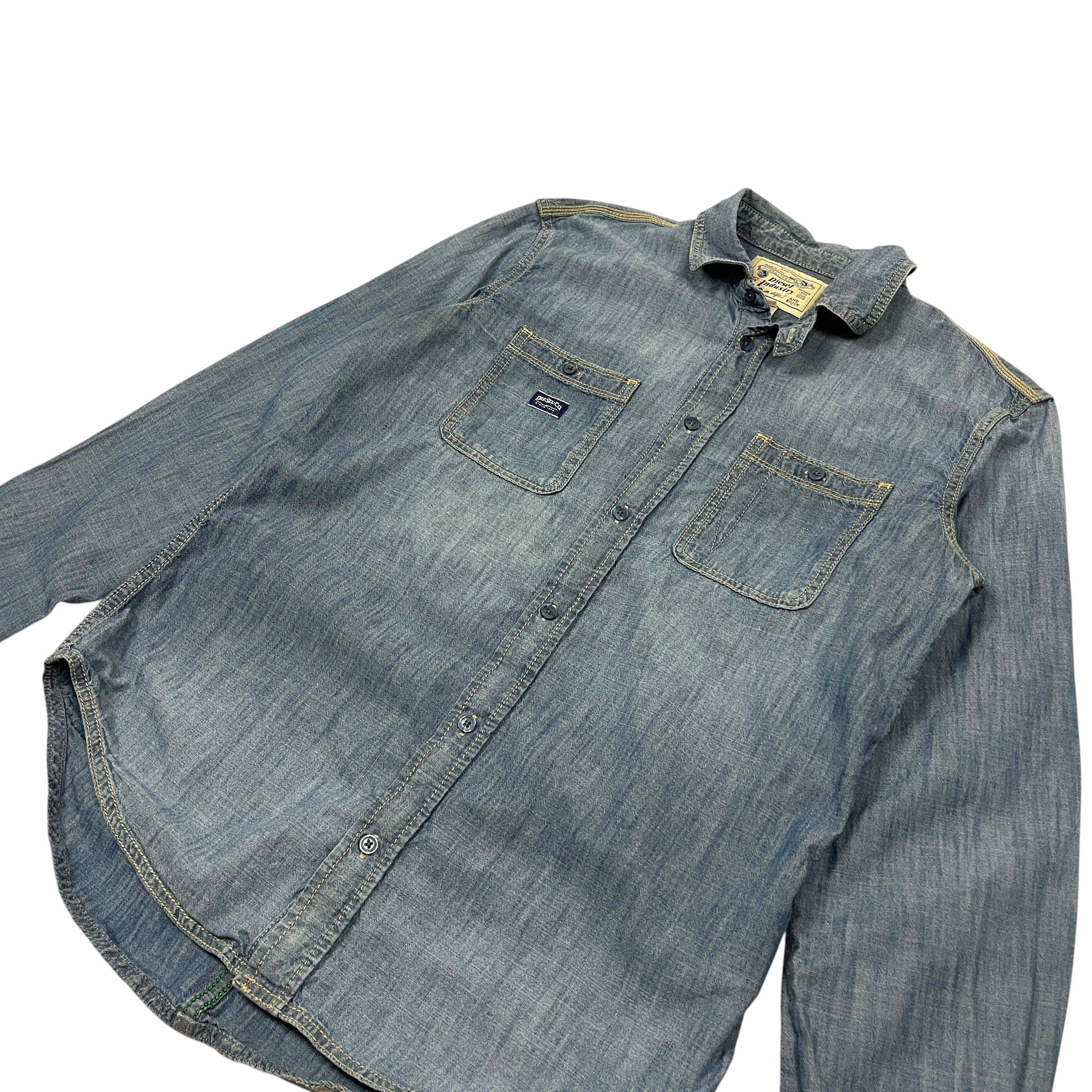 Diesel Diesel Chambray Button Up Shirt - Size M/L Size US L / EU 52-54 / 3 - 3 Thumbnail