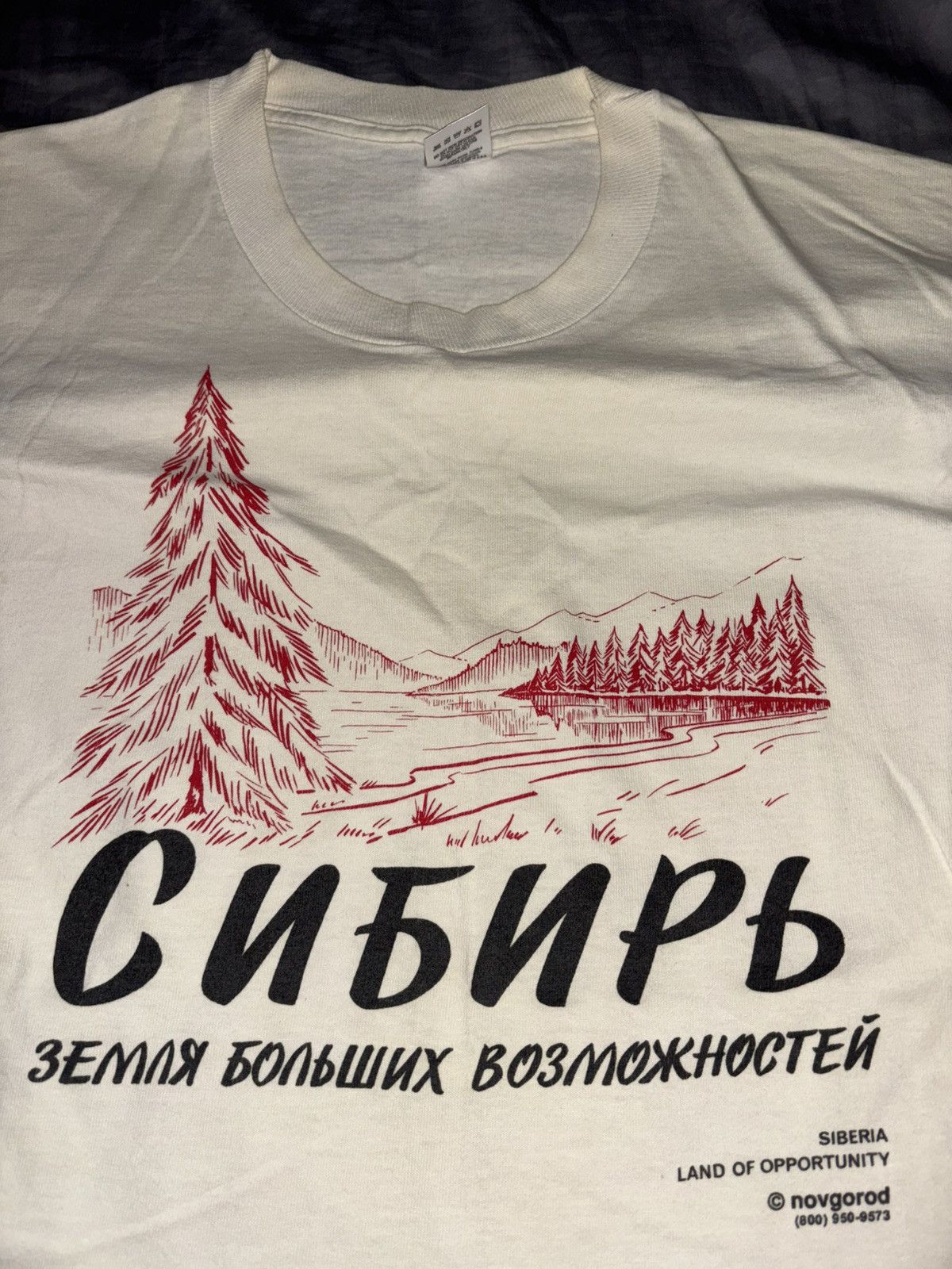 Vintage Vintage Russian Siberia Novgorod Tee Size US L / EU 52-54 / 3 - 2 Thumbnail