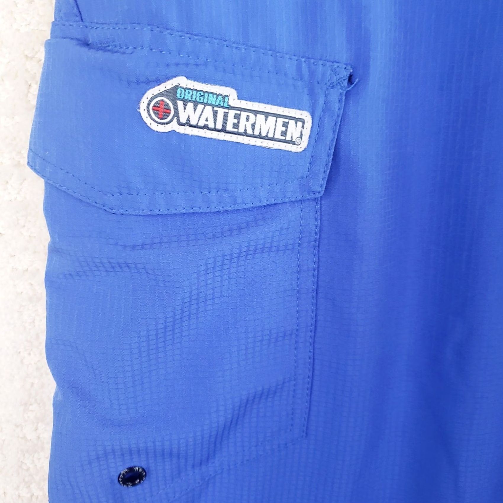 Vintage Original Waterman Lifeguard Boardshort Men 32x9 Blue Durable Nylon Size US 32 / EU 48 - 3 Thumbnail