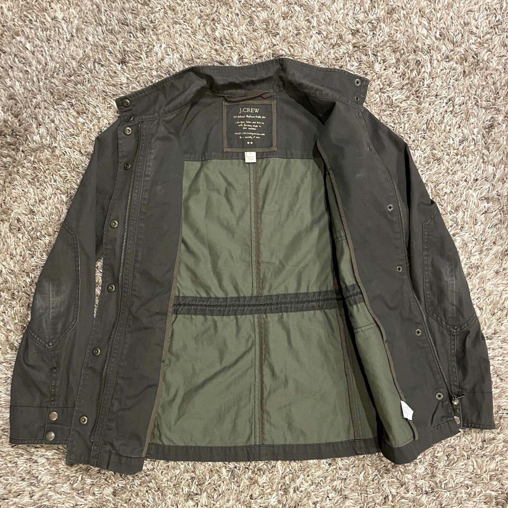 J.Crew J. Crew Relaxed Boyfriend Field Jacket Womens Small Green Utility Pockets C0717 Size S / US 4 / IT 40 - 7 Thumbnail