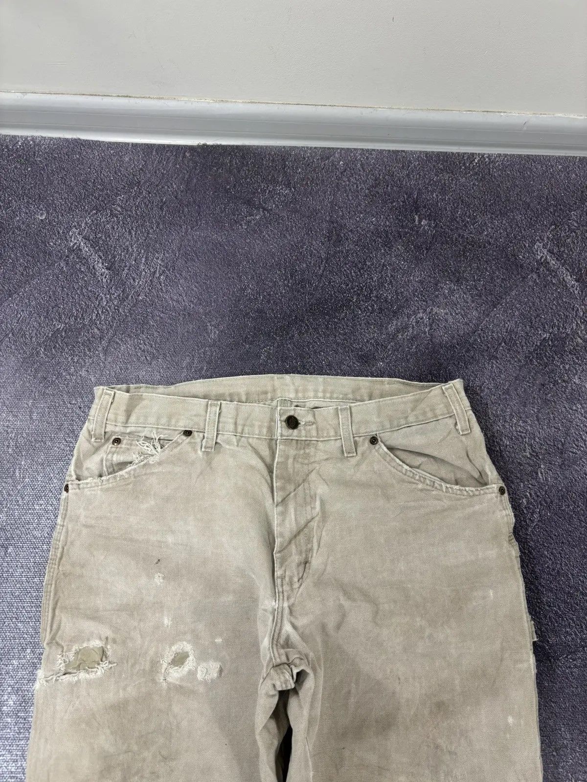 Dickies × Vintage Vintage Dickies Distressed Denim USA Work Hype Pants Jeans Size US 34 / EU 50 - 8 Thumbnail