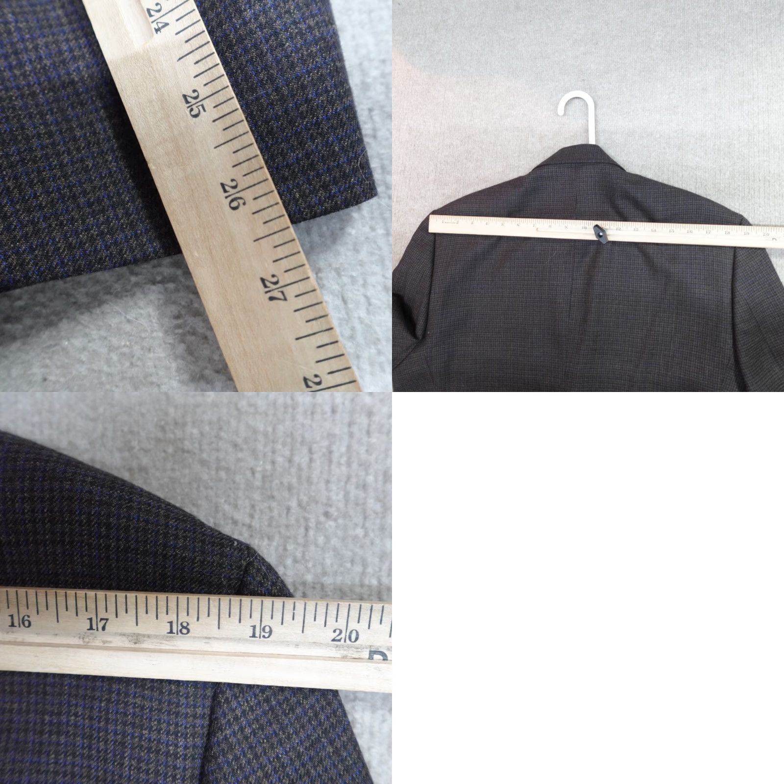Ralph Lauren Lauren Ralph Lauren Blazer 42L Brown Blue Guncheck Plaid Wool Ultraflex NEW Size 42R - 9 Thumbnail