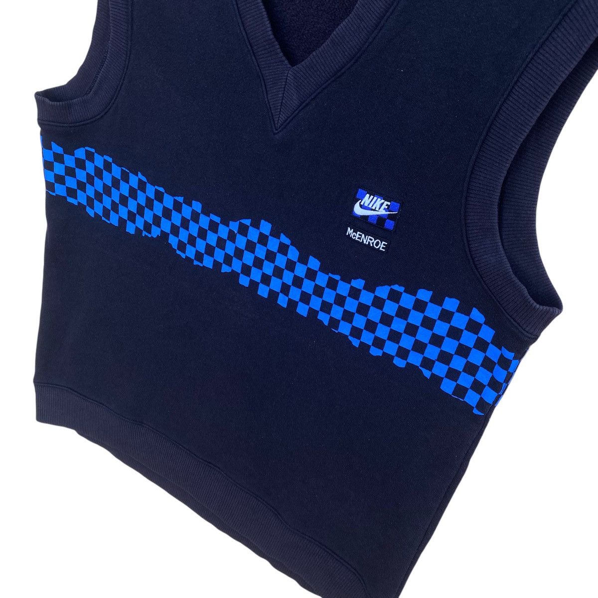 Nike 🔥Iconic Vtg 80s Nike John McEnroe Checkerboard Vest Size US L / EU 52-54 / 3 - 7 Thumbnail