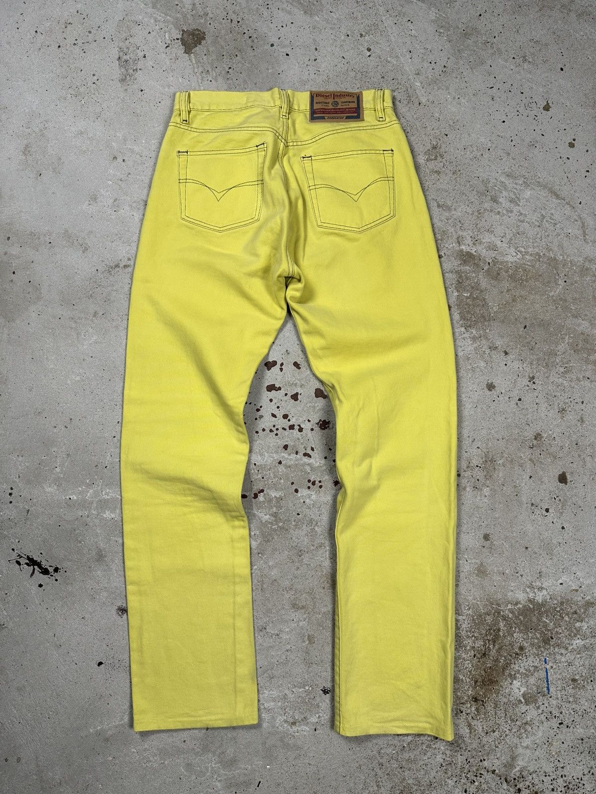 Diesel × Vintage Vintage 2001 Diesel Fellow Yellow Denim Pants Jeans Y2K Size US 30 / EU 46 - 1 Thumbnail
