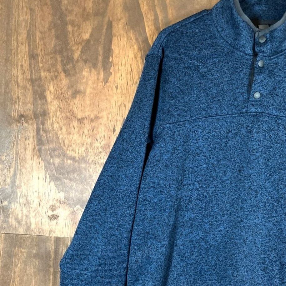 Eddie Bauer Eddie Bauer Mens Sweatshirt Blue Radiator Fleece Snap Mock Neck Long Sleeve L Size US L / EU 52-54 / 3 - 4 Thumbnail