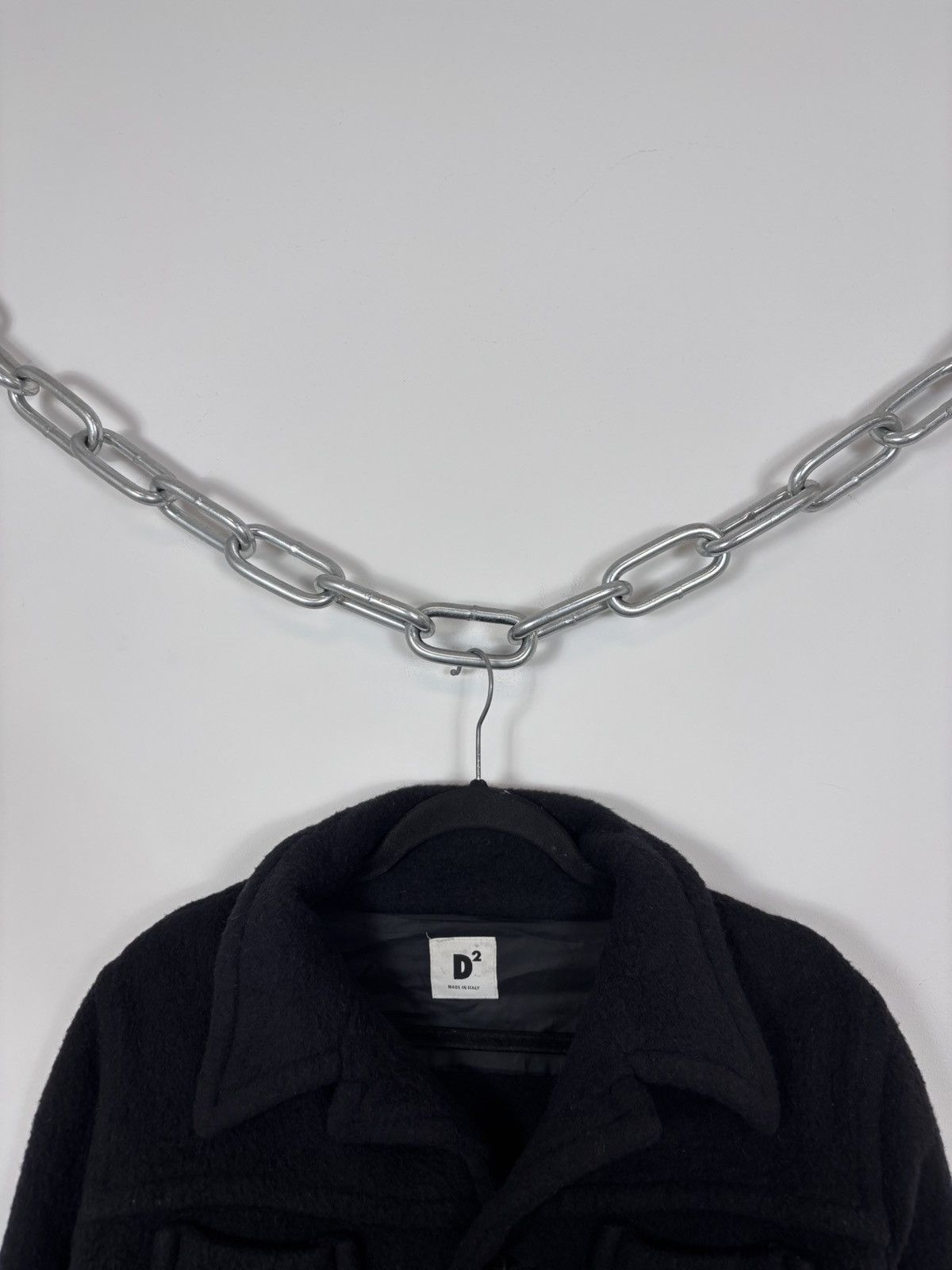 Dsquared2 Vintage Dsquared2 Unisex Black Short Wool Bomber Jacket Size US M / EU 48-50 / 2 - 3 Thumbnail