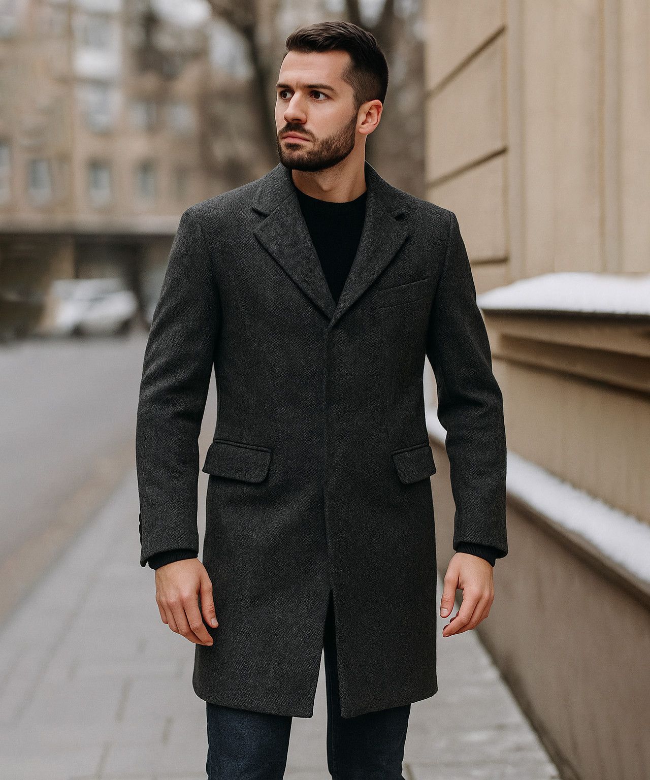 Jil Sander × Uniqlo Jil Sander Coat Jacket Buttons Dark Grey Pockets Size S Size US S / EU 44-46 / 1 - 9 Thumbnail