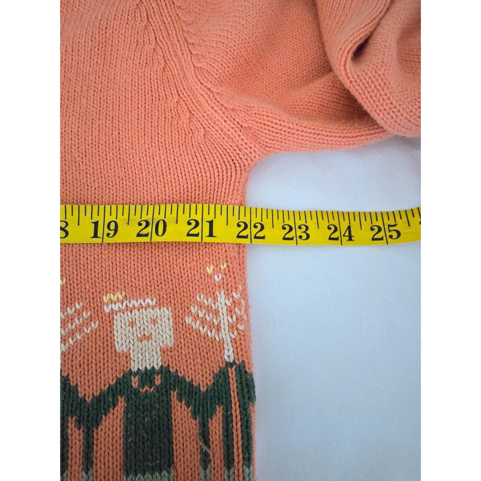 Lands' End Vintage Lands End Sweater Womens Large Peach Knitwear Size L / US 10 / IT 46 - 10 Thumbnail