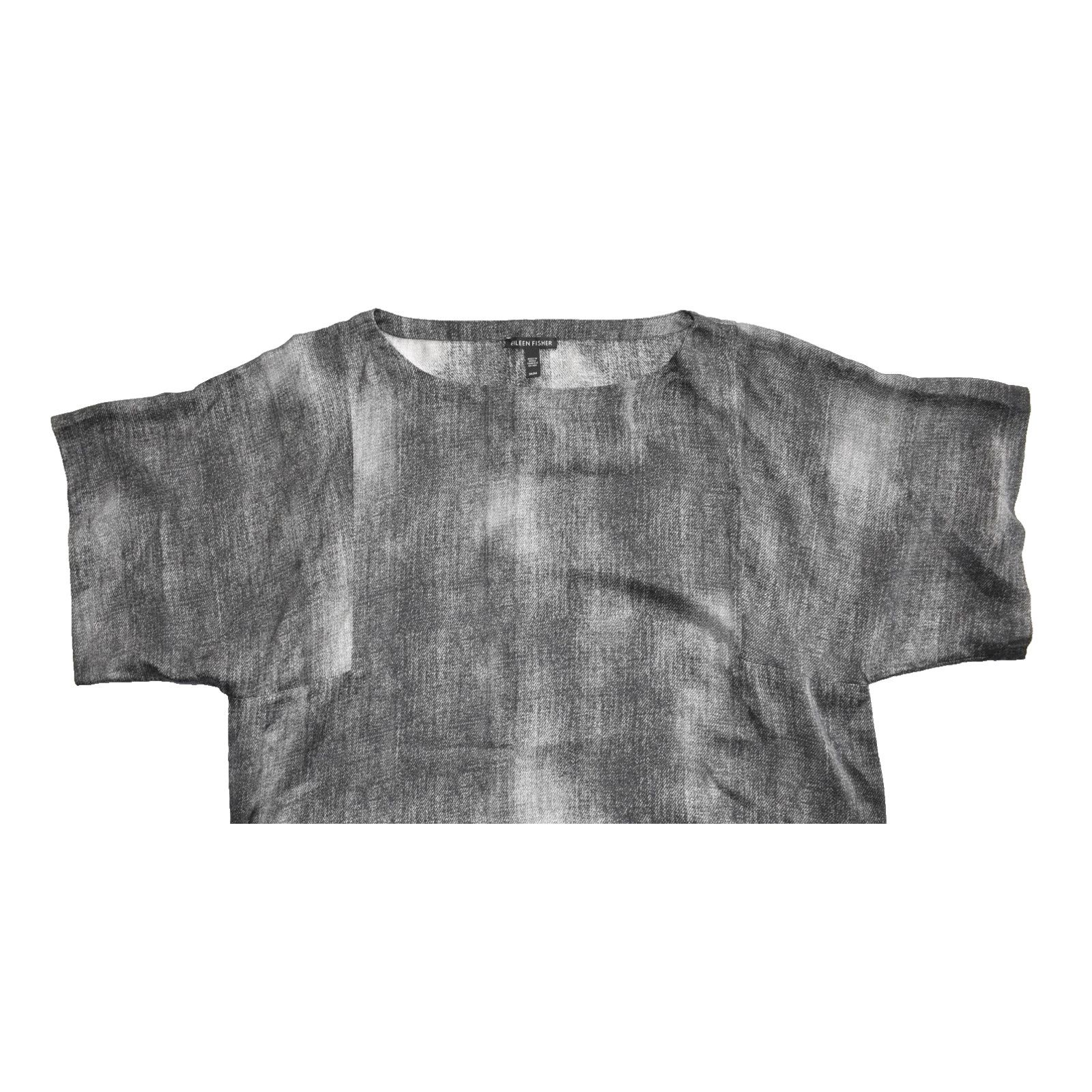 Eileen Fisher NEW EILEEN FISHER Silk Cotton Hazy Print Mini Shift Dress M Size M / US 6-8 / IT 42-44 - 5 Thumbnail
