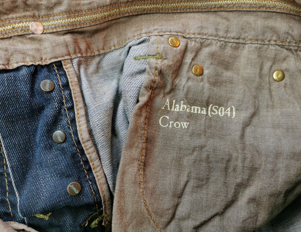 Vintage Stitchs Alabama Crow Loose Denim Jeans Size US 33 - 10 Thumbnail