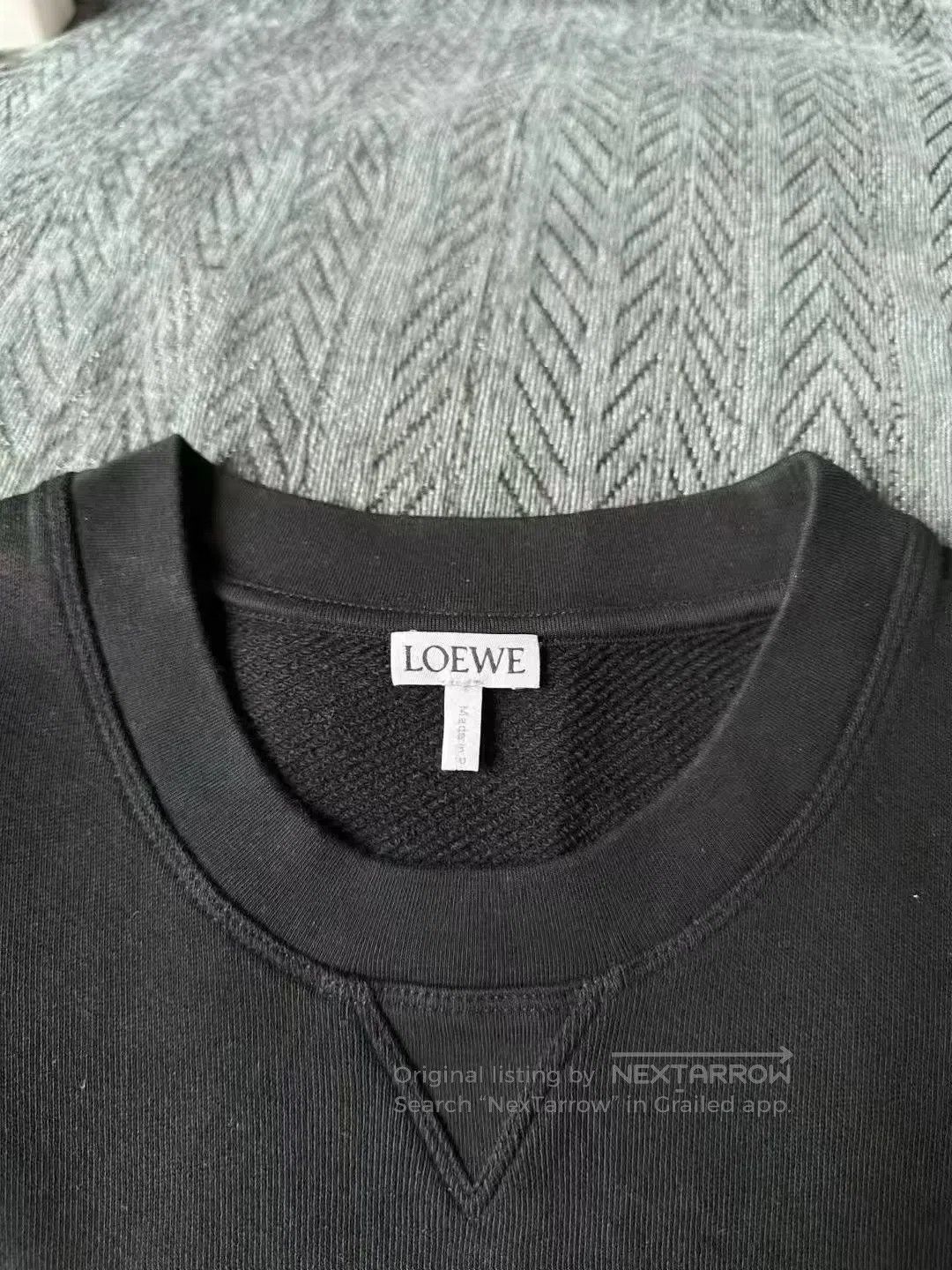 Loewe Loewe Black Embroidered Sweatshirt| Size US S / EU 44-46 / 1 - 3 Thumbnail