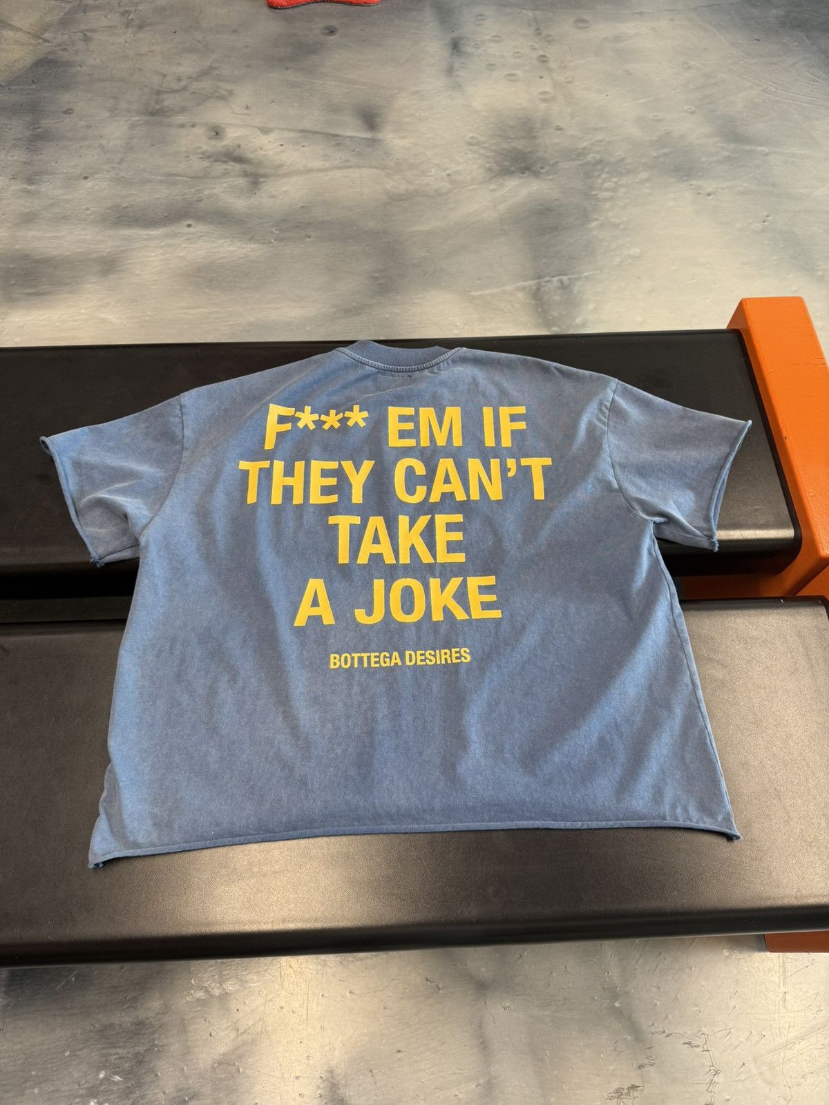 Bottega Desires Bottega Desires F*** Em Tee Blue Size US XL / EU 56 / 4 - 2 Thumbnail