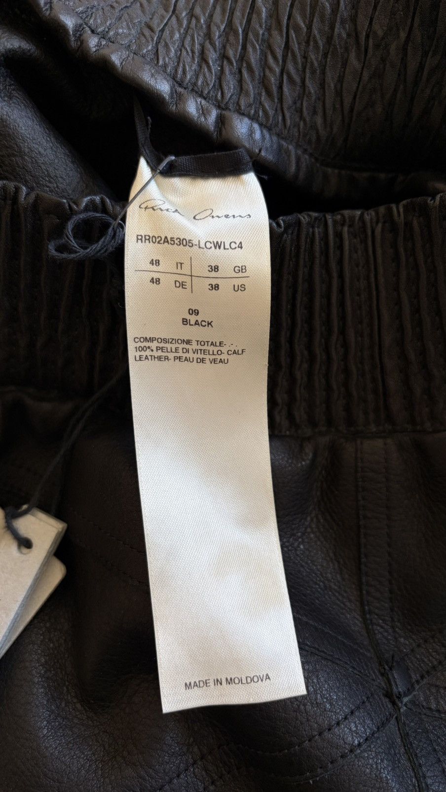 Rick Owens Rick Owens Gethsemane FW21 Leather Shorts Black Size US 32 Size US 32 / EU 48 - 4 Thumbnail